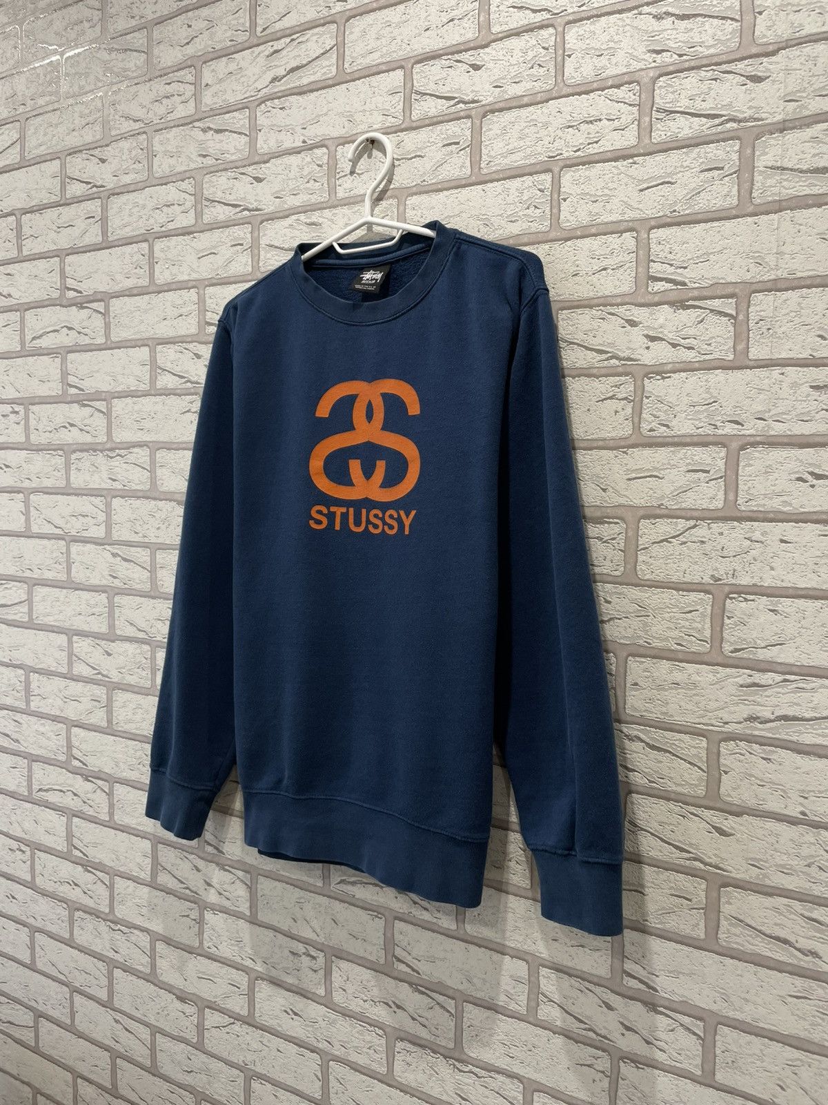 Stussy × Vintage Vintage Stussy Made in USA Sweatshirt Pullover Big Logo Size US M / EU 48-50 / 2 - 2 Thumbnail