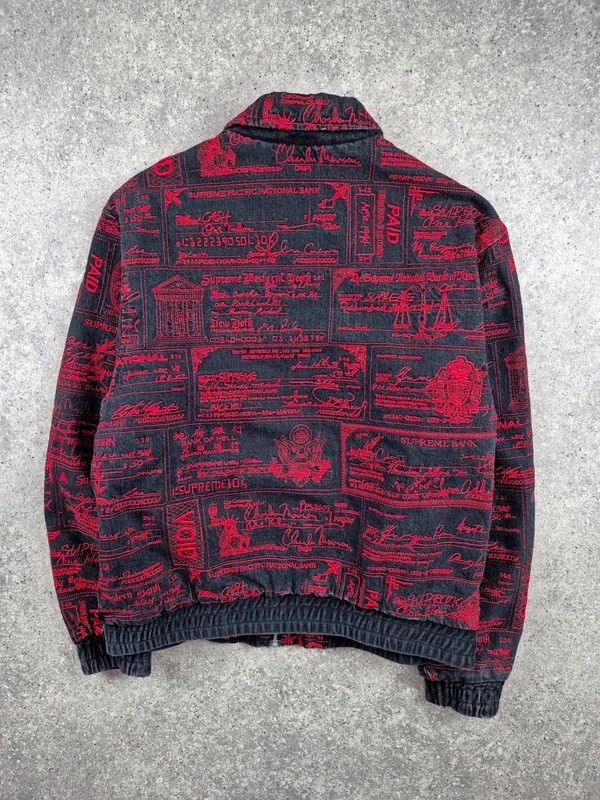 Supreme Supreme Black Red Checks Embroidered Denim Bomber Jackets M Size US M / EU 48-50 / 2 - 2 Thumbnail