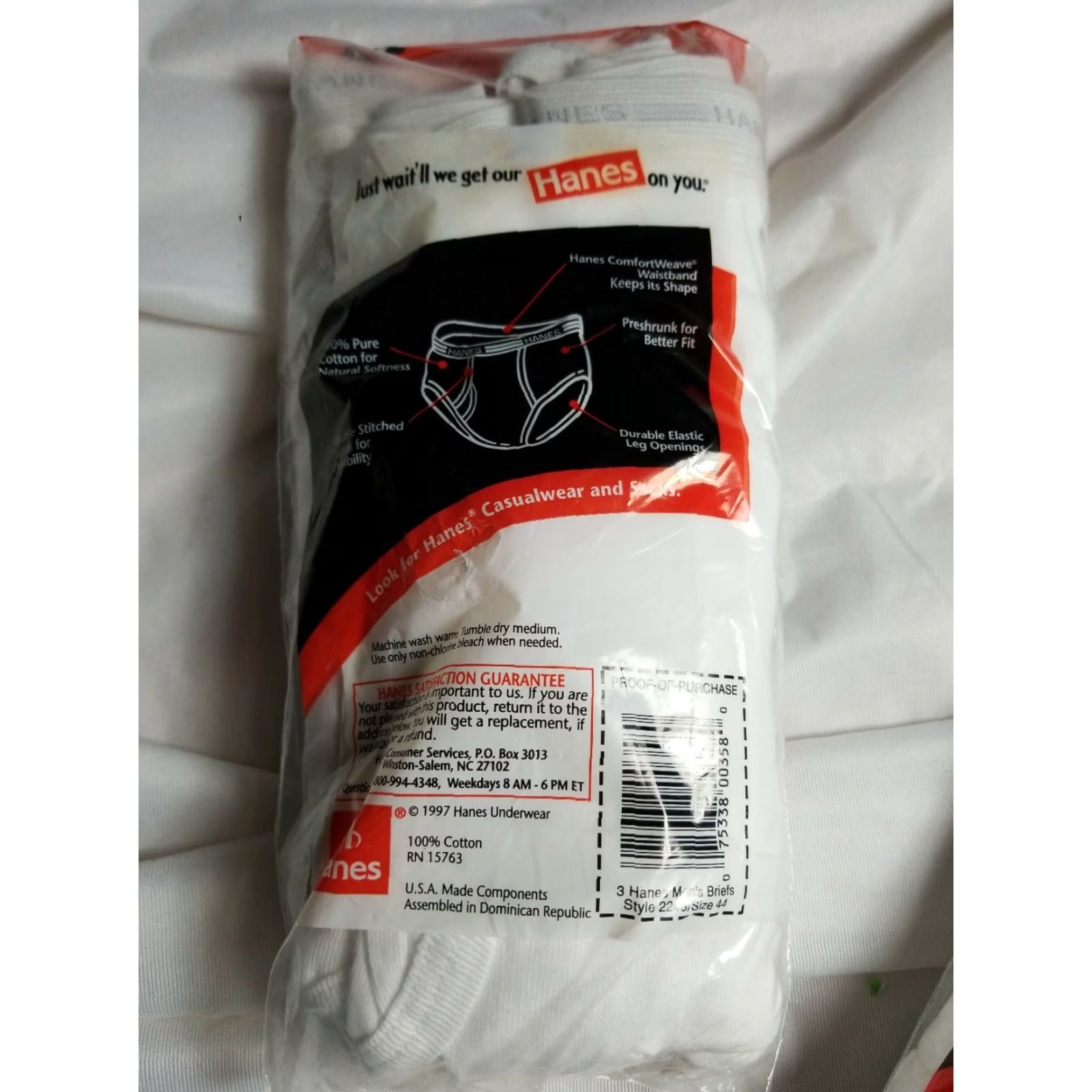 Hanes VINTAGE Hanes Brief Shirt? Size US 44 / EU 60 - 2 Thumbnail