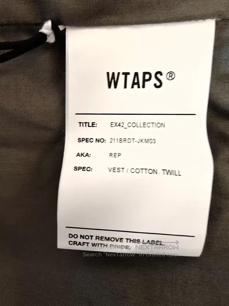 Wtaps Wtaps Military-style utility vest, olive green Size US L / EU 52-54 / 3 - 8 Thumbnail