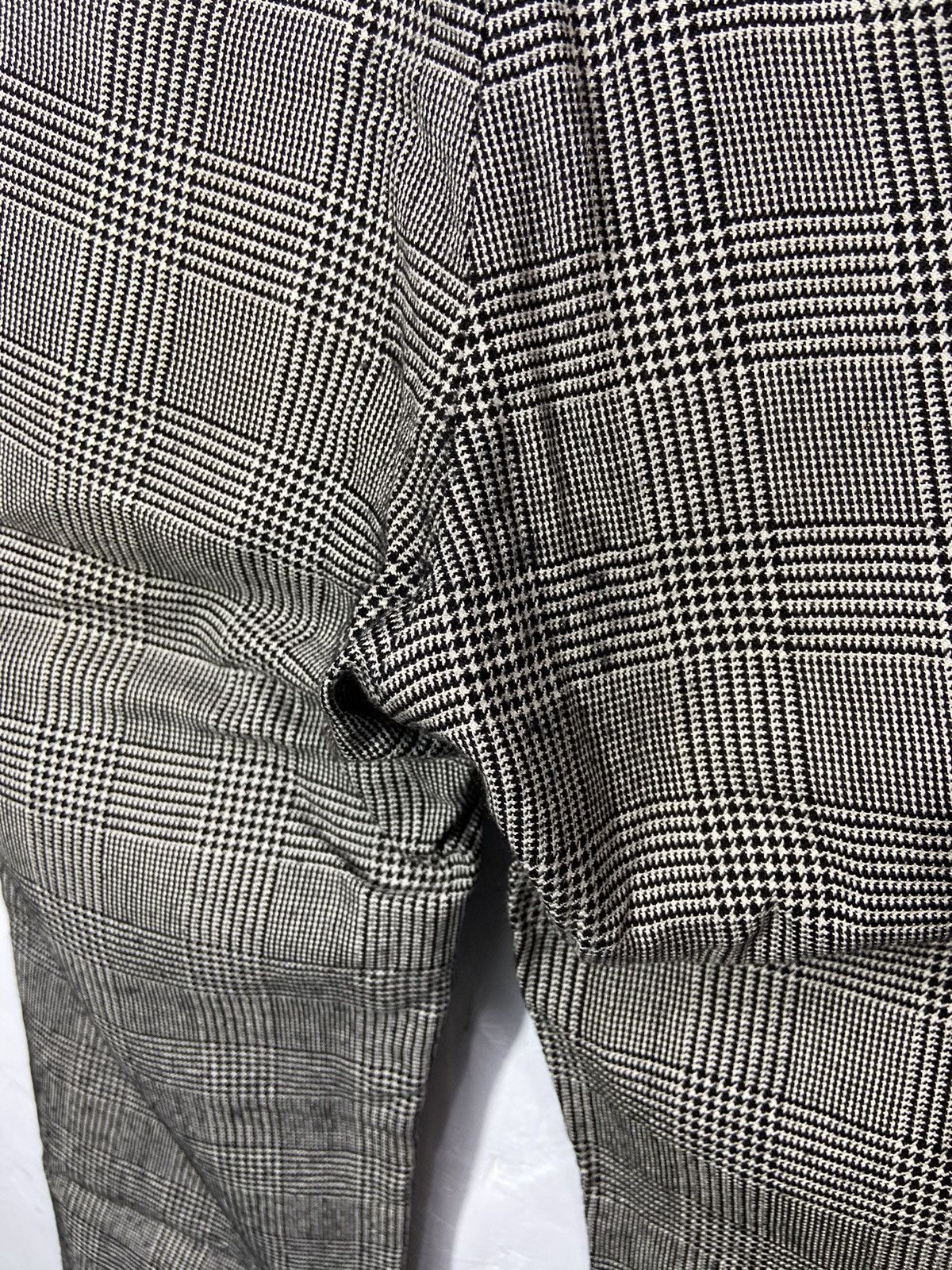 If Six Was Nine × Japanese Brand × Vintage Motel inc Punk Design Long Pants Checkered Grey Size US 32 / EU 48 - 10 Thumbnail