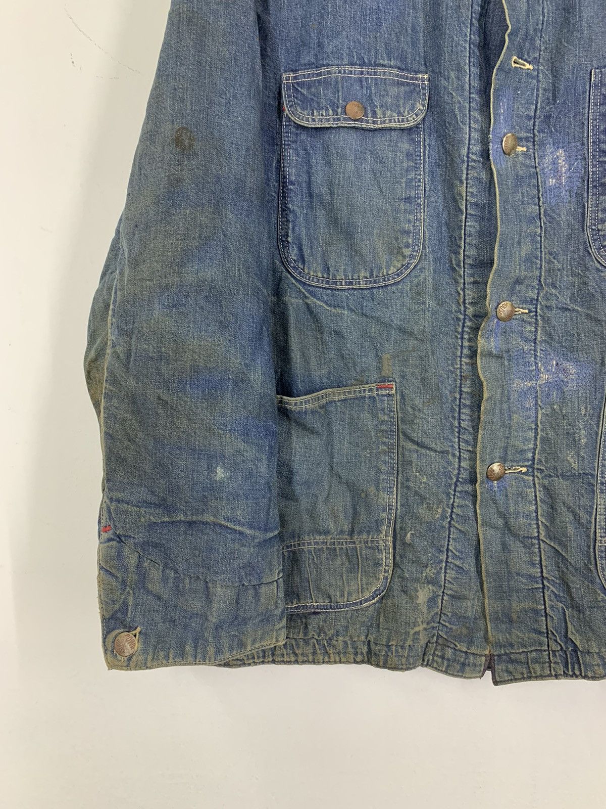 Original Montgomery × Vintage 1950’s Power House Blanket-Lined Denim Chore Worker Jacket Size US L / EU 52-54 / 3 - 2 Thumbnail