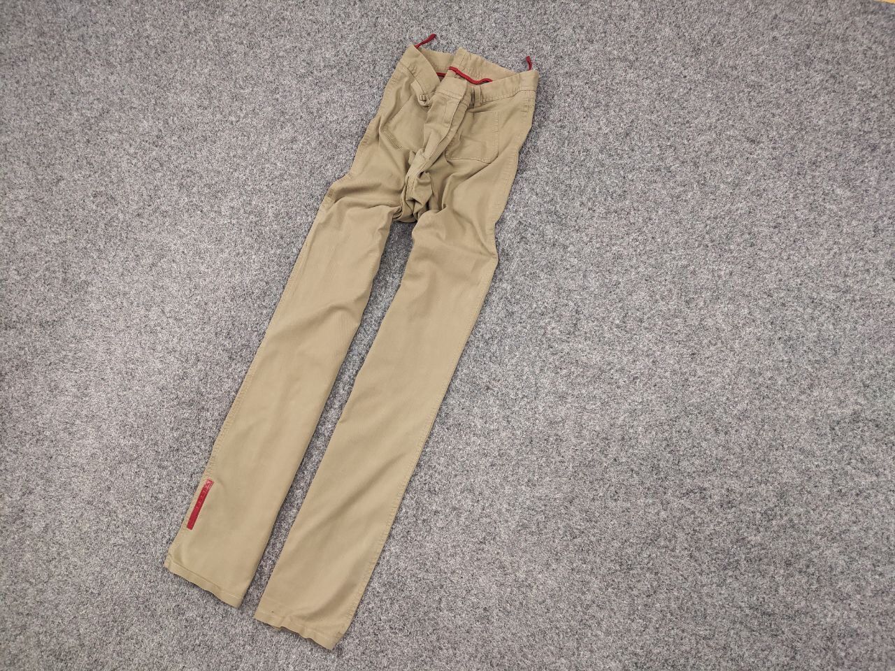 Prada Vintage Prada Red Tab Authentic Beige Trouser Women's Pants Size 30" / US 8 / IT 44 - 3 Thumbnail
