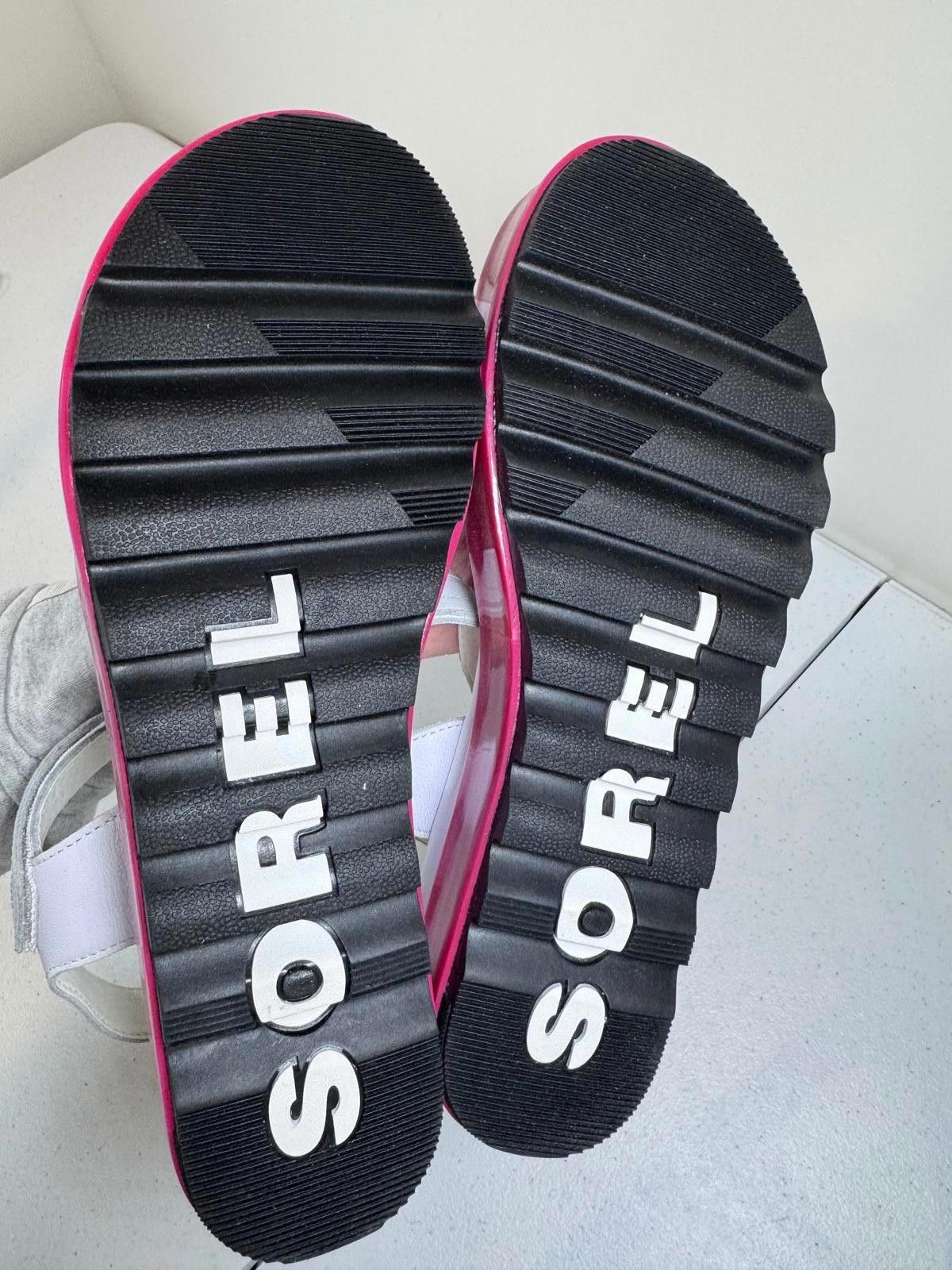 SOREL Stylish Sorel Women's Platform Sandals - White & Pink Size US 10.5 / IT 40.5 - 4 Thumbnail