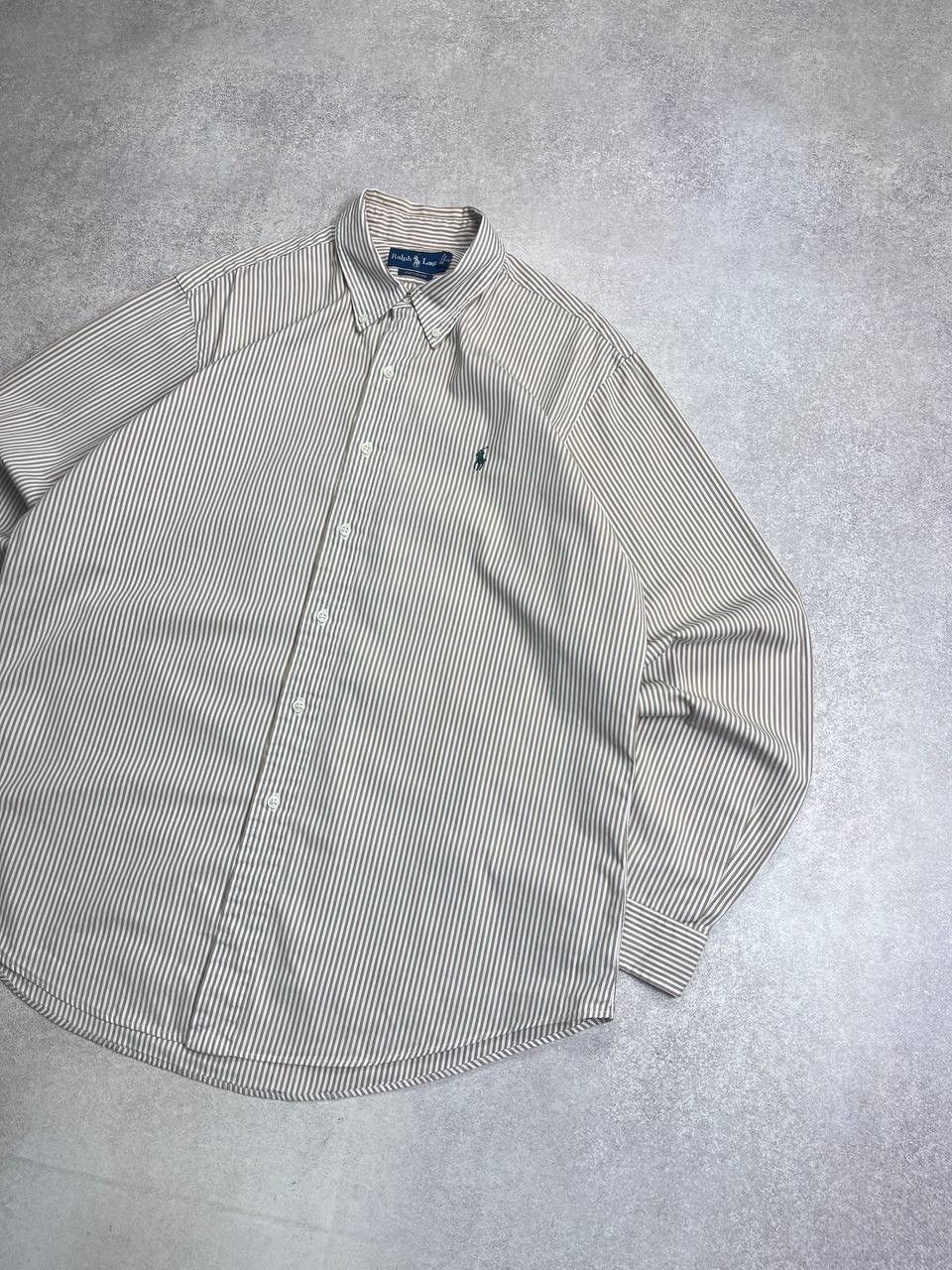 Vintage Vintage Polo Ralph Lauren Striped Button Shirt Y2K Xl Size US XL / EU 56 / 4 - 2 Thumbnail