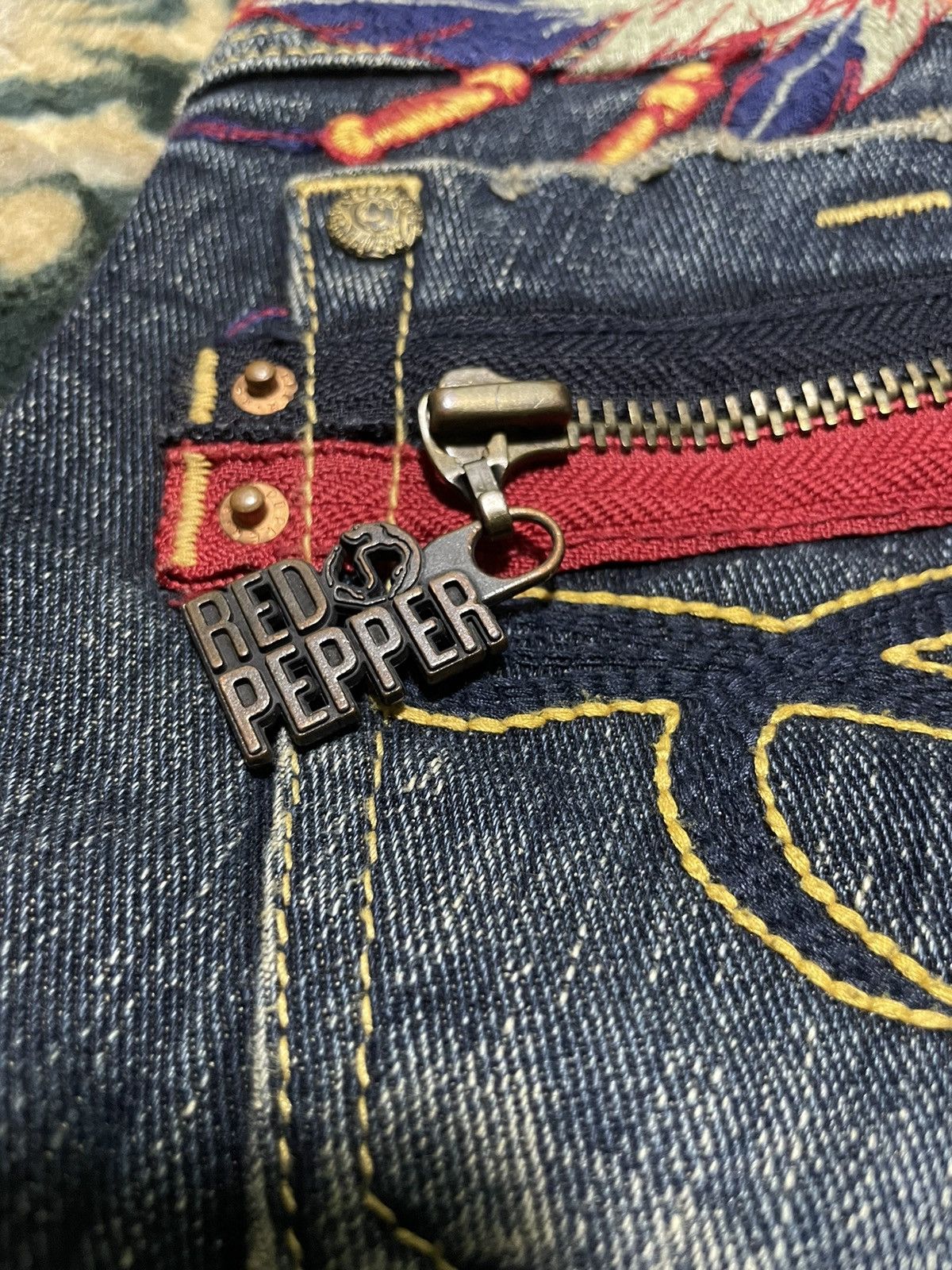 Designer Red Pepper x Kendrick Lamar x Bootcut Jeans Flare RARE!! Size US 30 / EU 46 - 8 Thumbnail