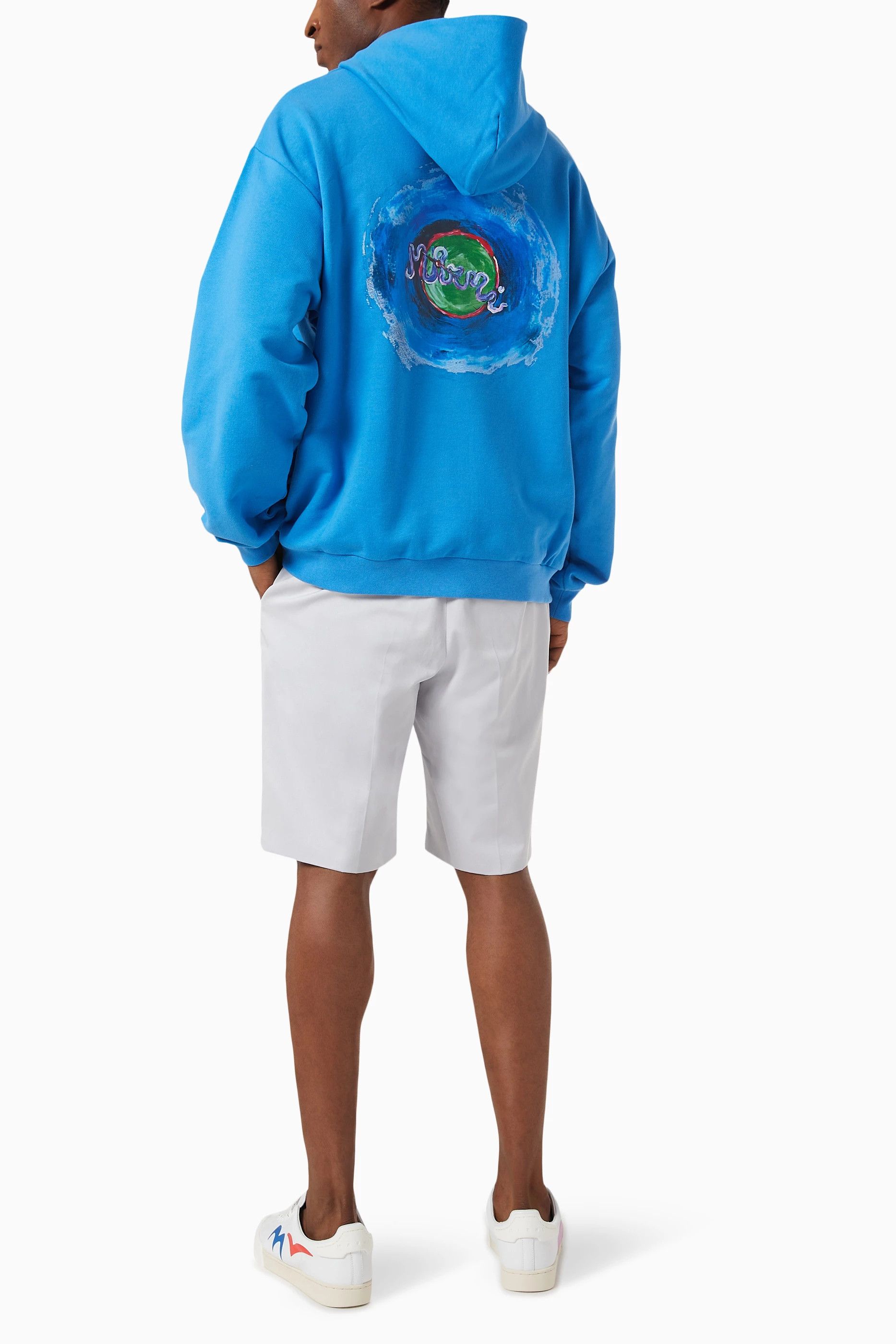 Marni o1y0225 Hoodie in Blue Size US M / EU 48-50 / 2 - 2 Thumbnail