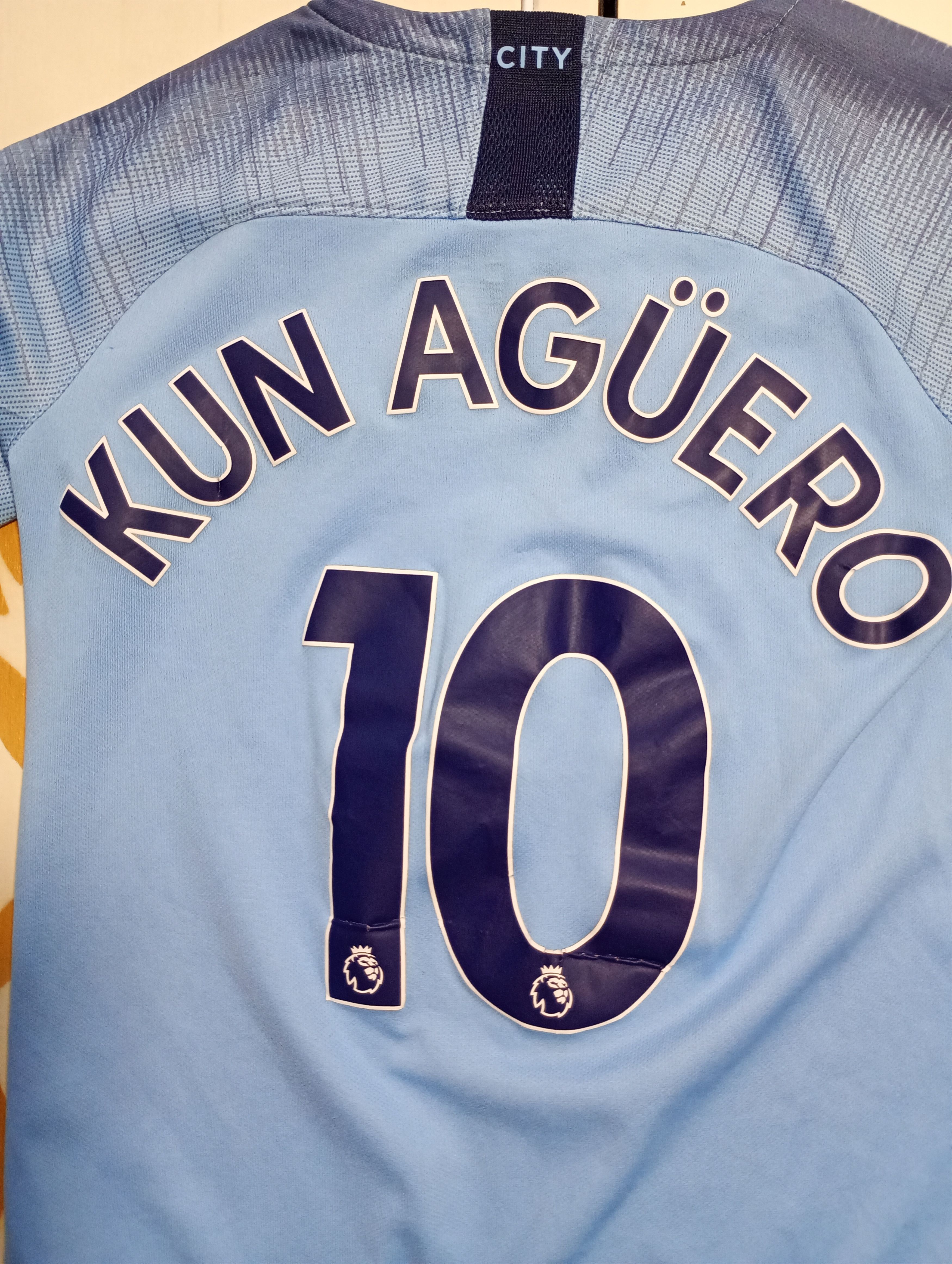 Nike Nike Man City Jersey 10 Kun Aguero 2018-2019 kids size M Size US XXS / EU 40 - 10 Thumbnail