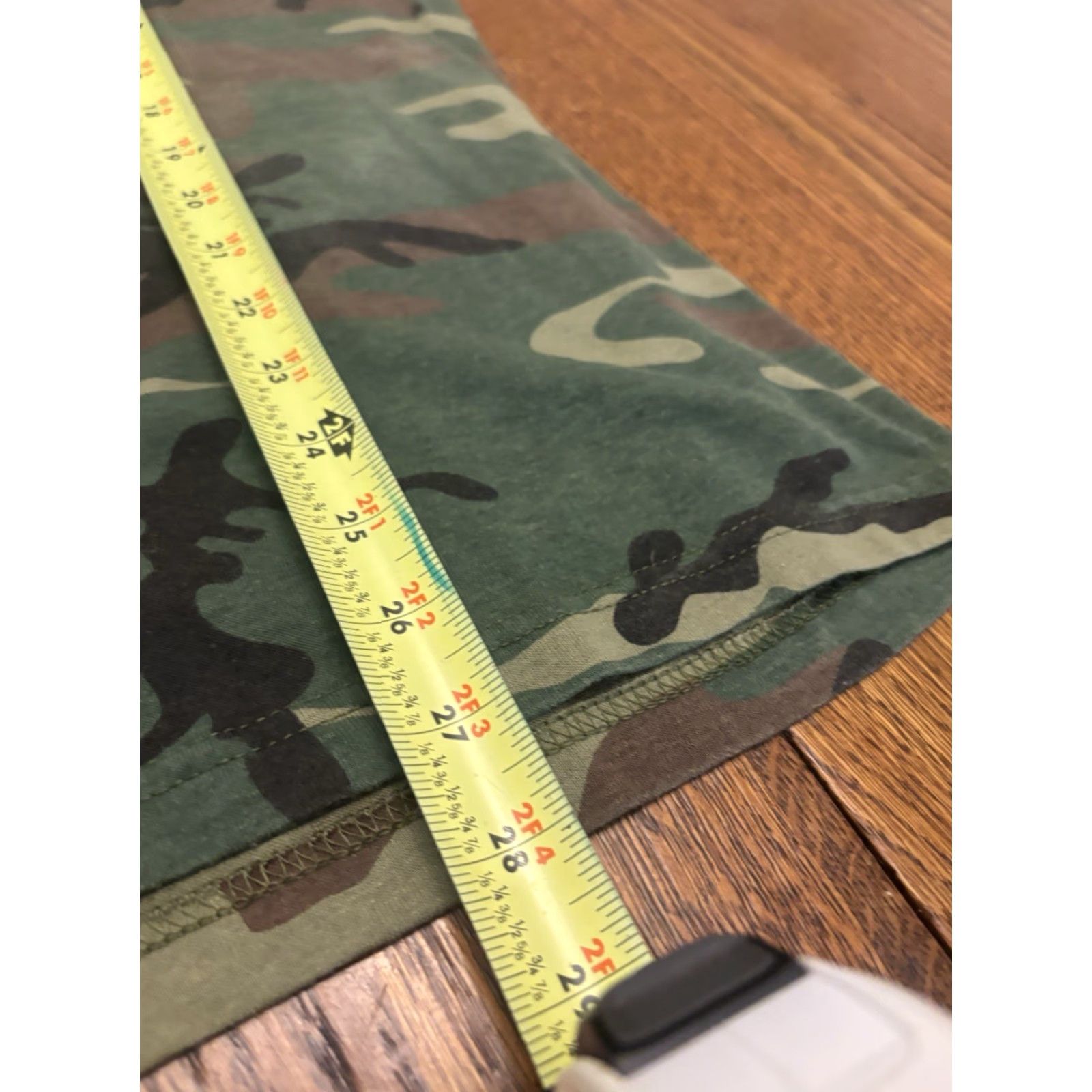 Vintage VINTAGE 90s Single Stitch Woodland Camo Ringer Tee Mens M Military J3 Shirt Size ONE SIZE - 3 Thumbnail