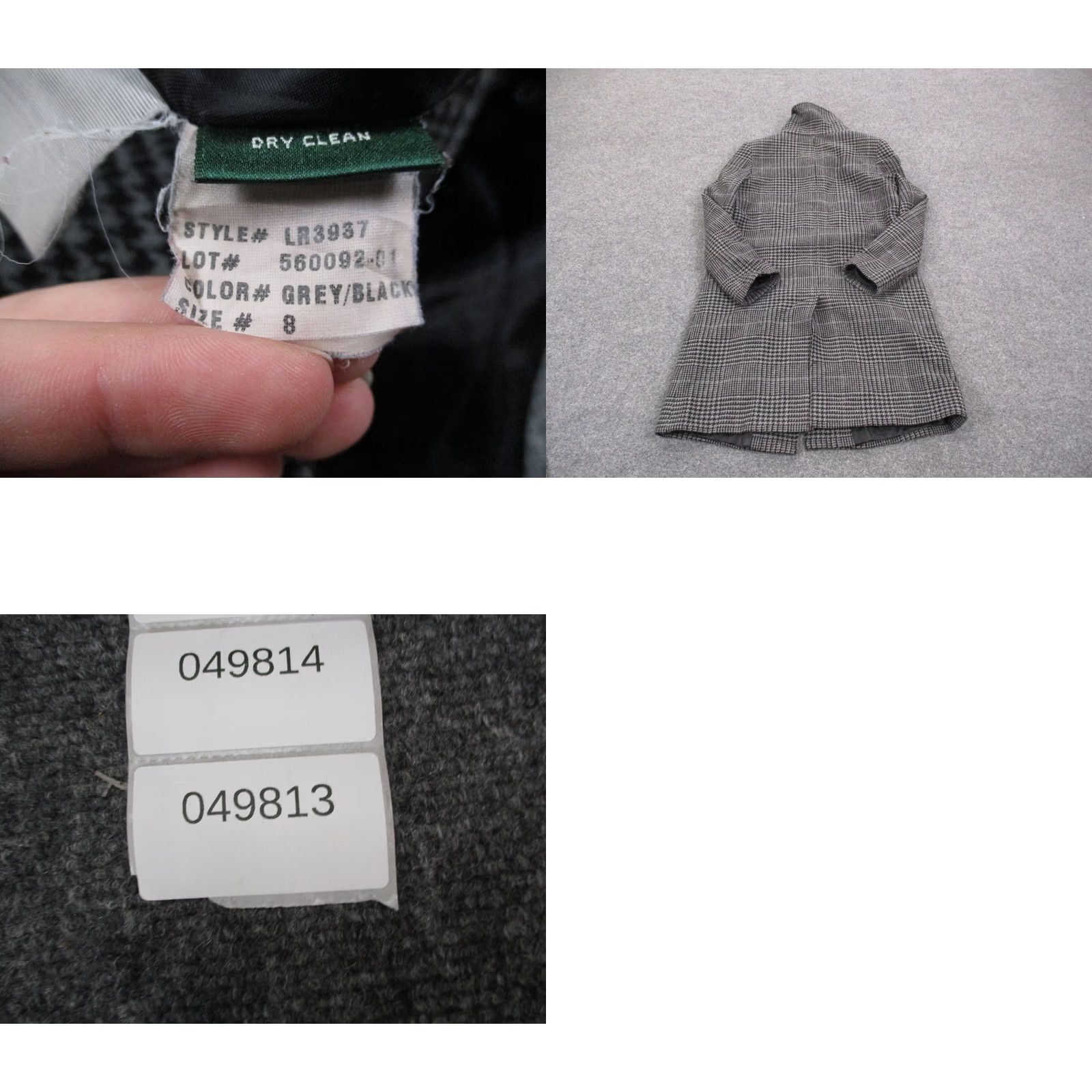 Ralph Lauren Ralph Lauren Jacket Women 8 Gray Wool Houndstooth Nylon Sailor Heavy Long Coat Jacket Women 8 Gray Wool Houndstooth Overcoat Women Size M / US 6-8 / IT 42-44 - 9 Thumbnail