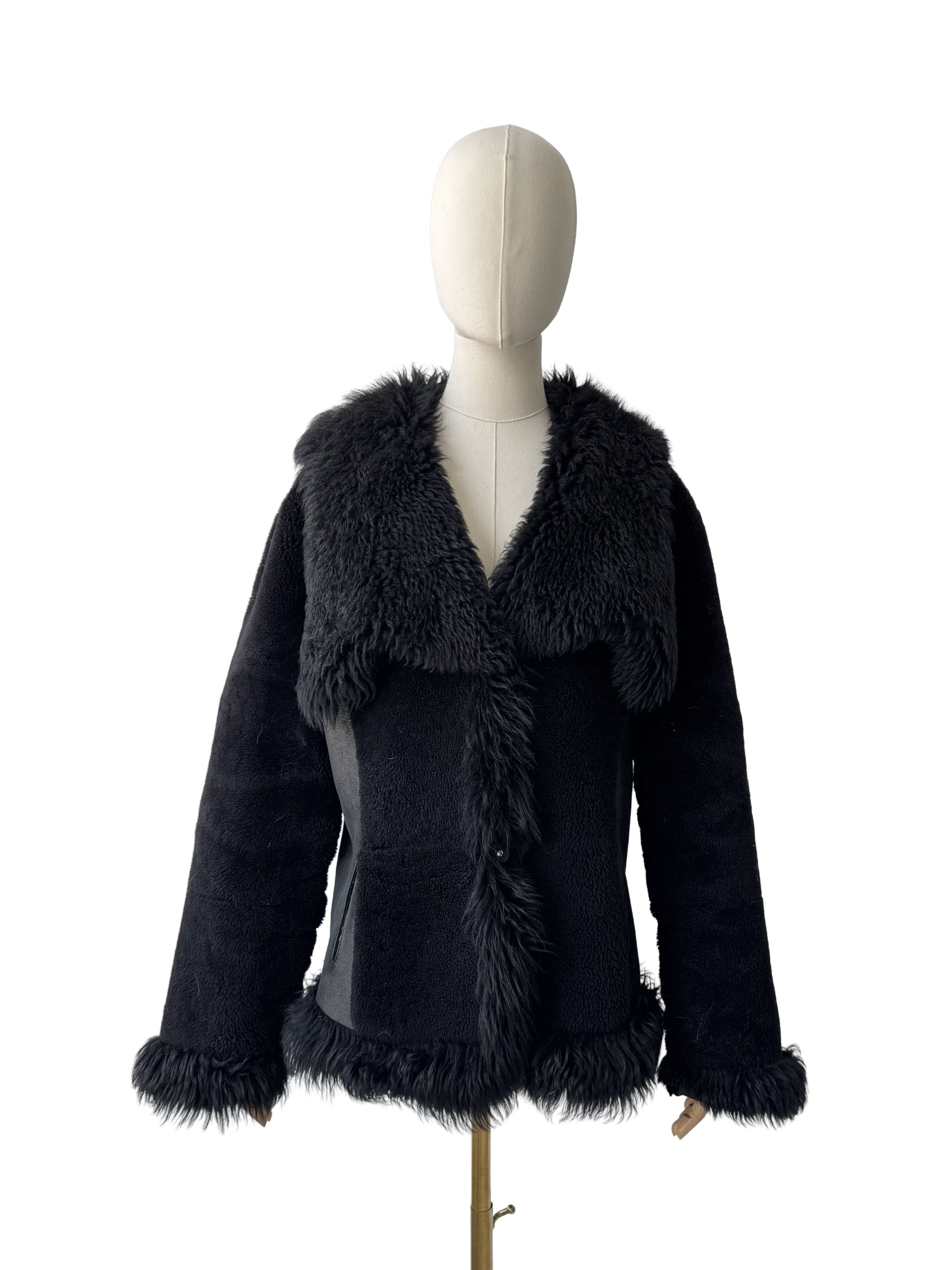 Vintage Vintage Real Sheepskin Coat Size L / US 10 / IT 46 - 2 Thumbnail