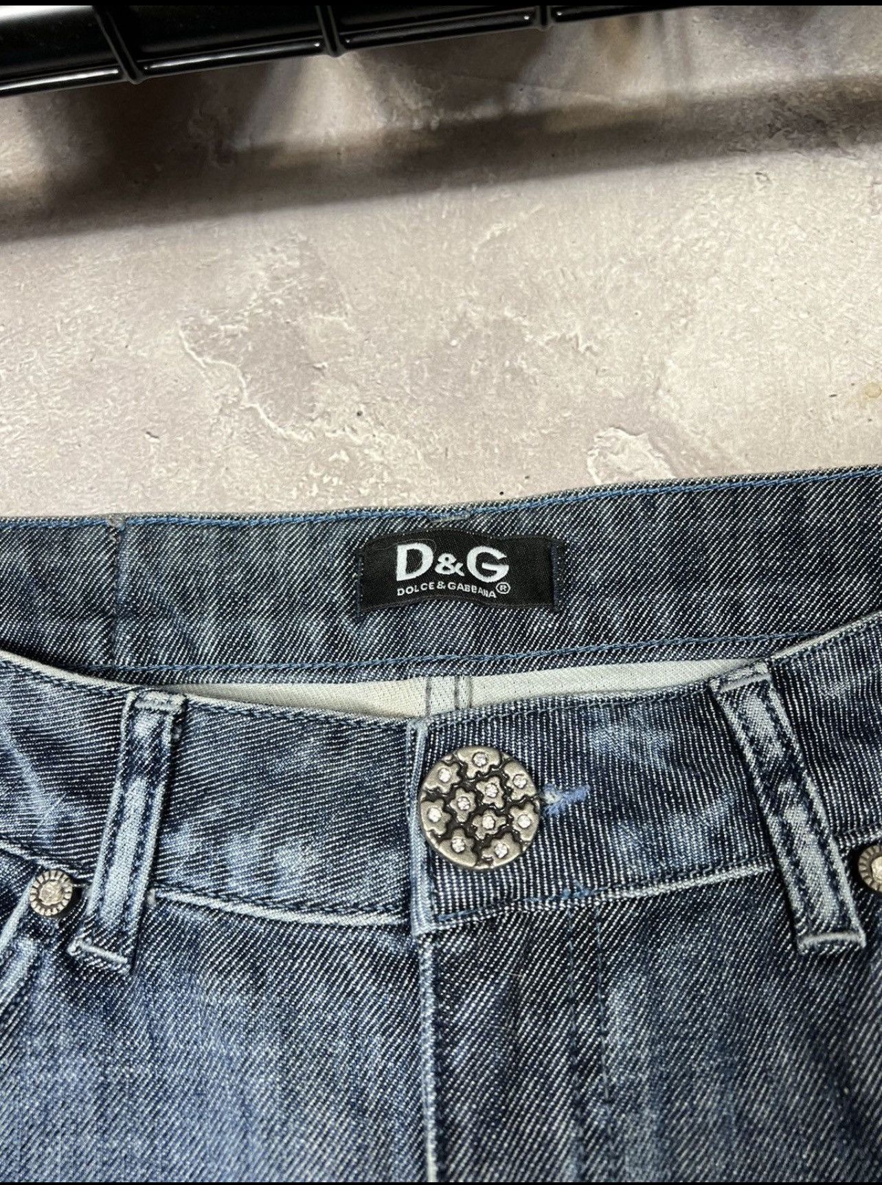 Dolce & Gabbana × Vintage Vintage Dolce Gabbana Distressed Jeans Size 33" - 9 Thumbnail