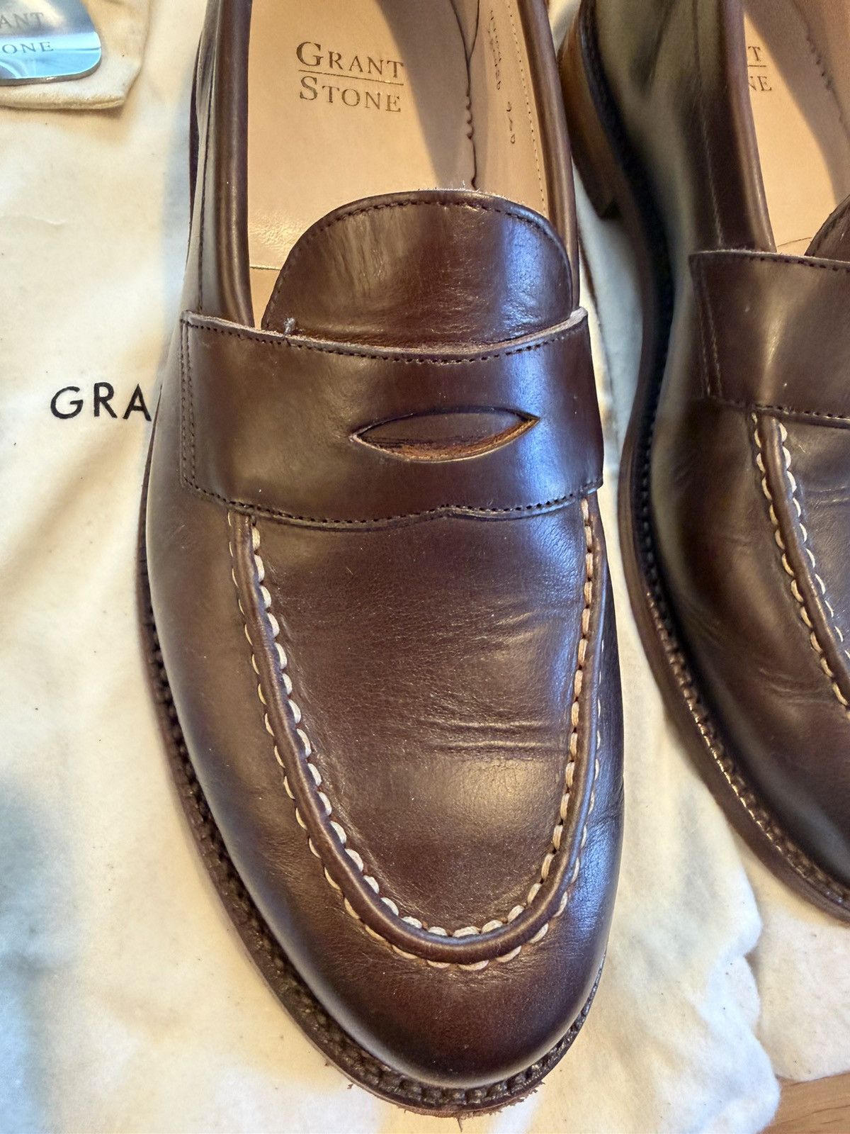 Grant Stone Crimson Chromexcel Leather Traveler Loafer 9.5d in Brown, Men's — image 4 of 6