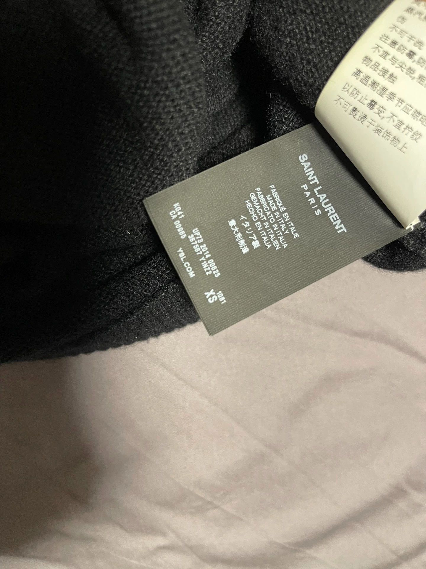 Saint Laurent Paris SLP 15SS Deep V-neck Studded Sweater Size XS / US 0-2 / IT 36-38 - 3 Thumbnail