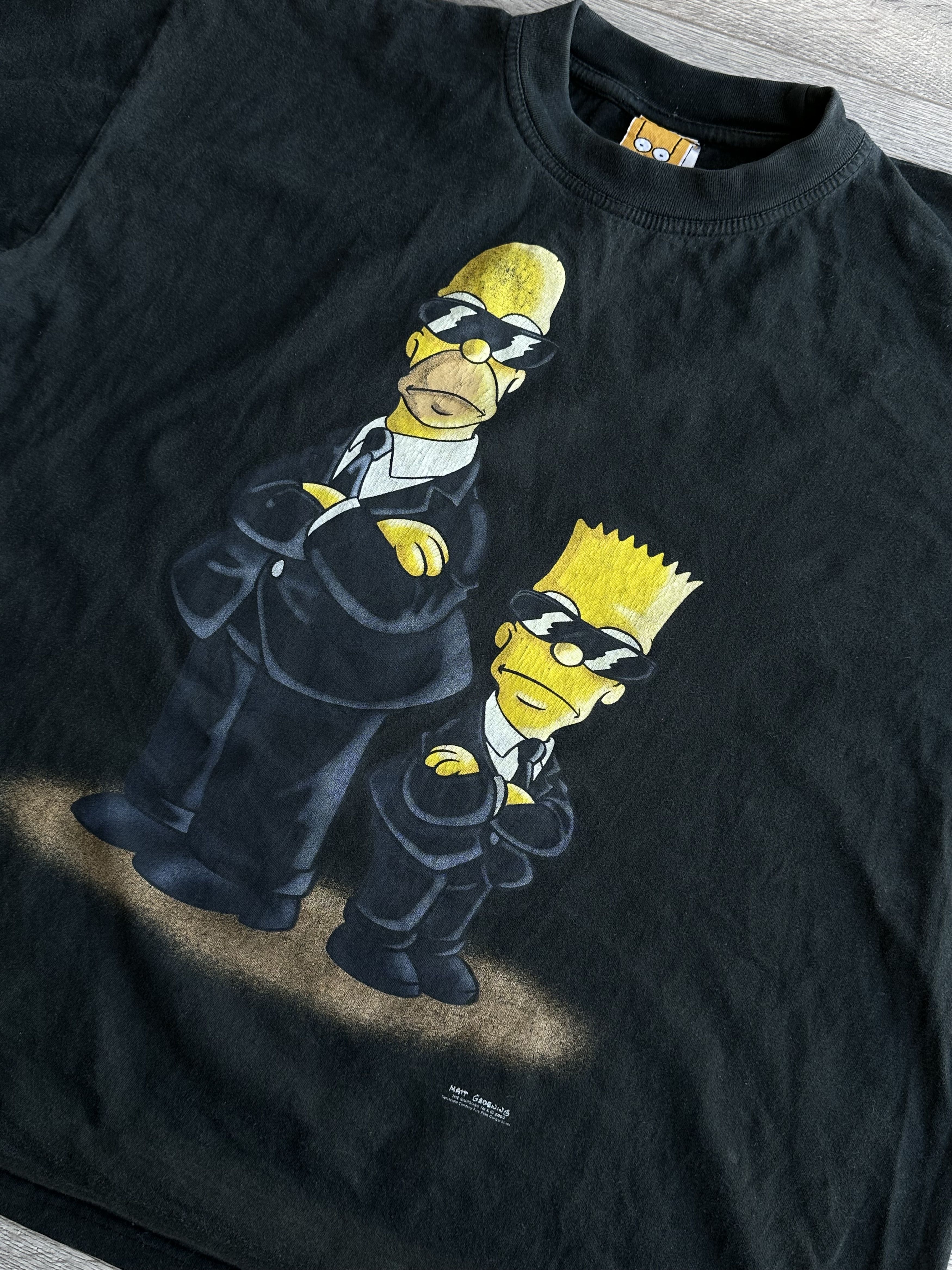 The Simpsons × Vintage The Simpsons Men in black vintage t shirt Size US XL / EU 56 / 4 - 3 Thumbnail