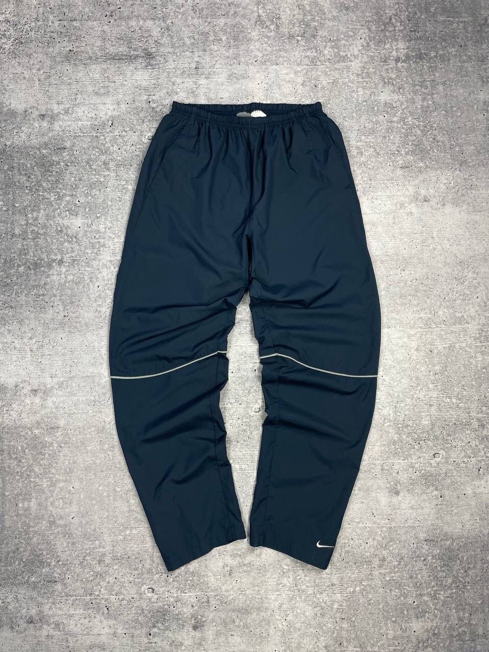 Nike Vintage Nike Y2K Style Blue Drill Nylon Reflective Pants Size US 34 / EU 50 - 1 Thumbnail