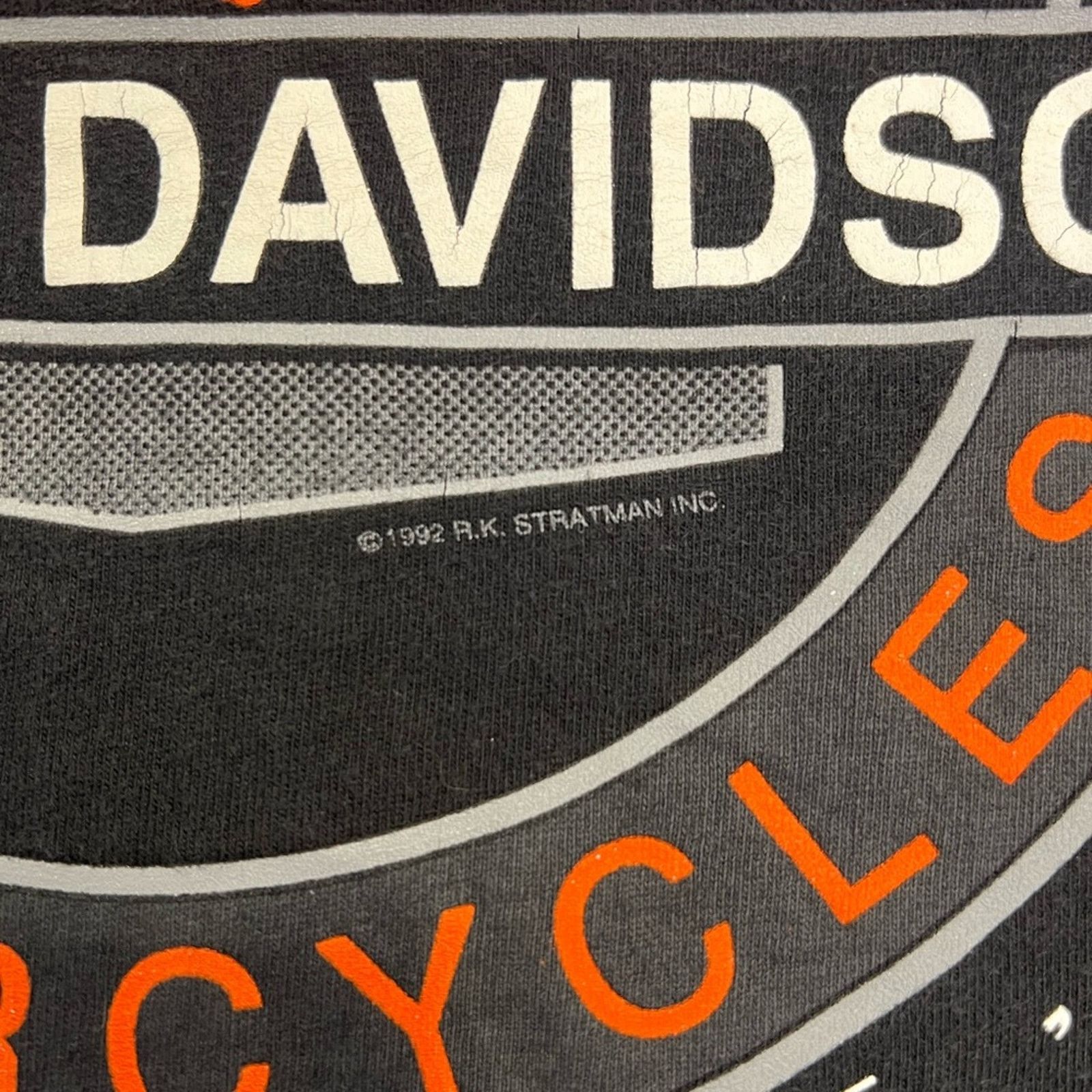 Harley Davidson 1992 Vintage Harley Davidson Bartels LA single stitch Tee Size US L / EU 52-54 / 3 - 5 Thumbnail