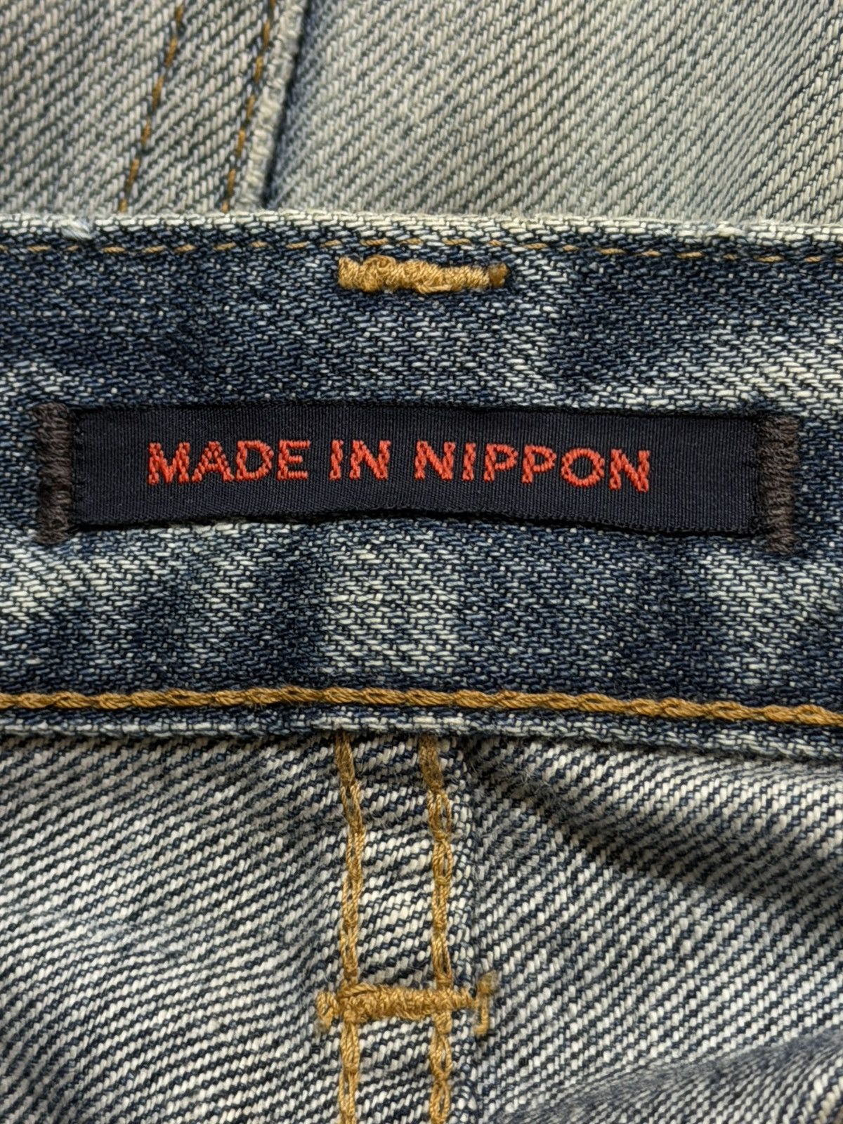 Blue Blue Japan Vintage 90s Japan Blue Way Thunder Wash Distressed Straight Size US 34 / EU 50 - 6 Thumbnail