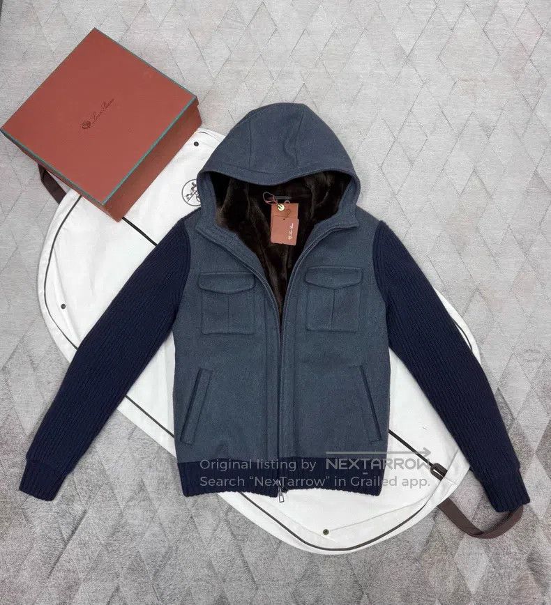 Loro Piana Loro Piana Lamb Fur Patchwork Bomber Hooded Jacket with He Size US L / EU 52-54 / 3 - 4 Thumbnail