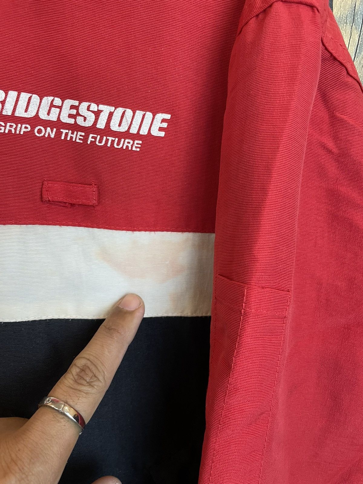 Vintage Bridgestone blizak Zipper Jacket Size US L / EU 52-54 / 3 - 7 Thumbnail