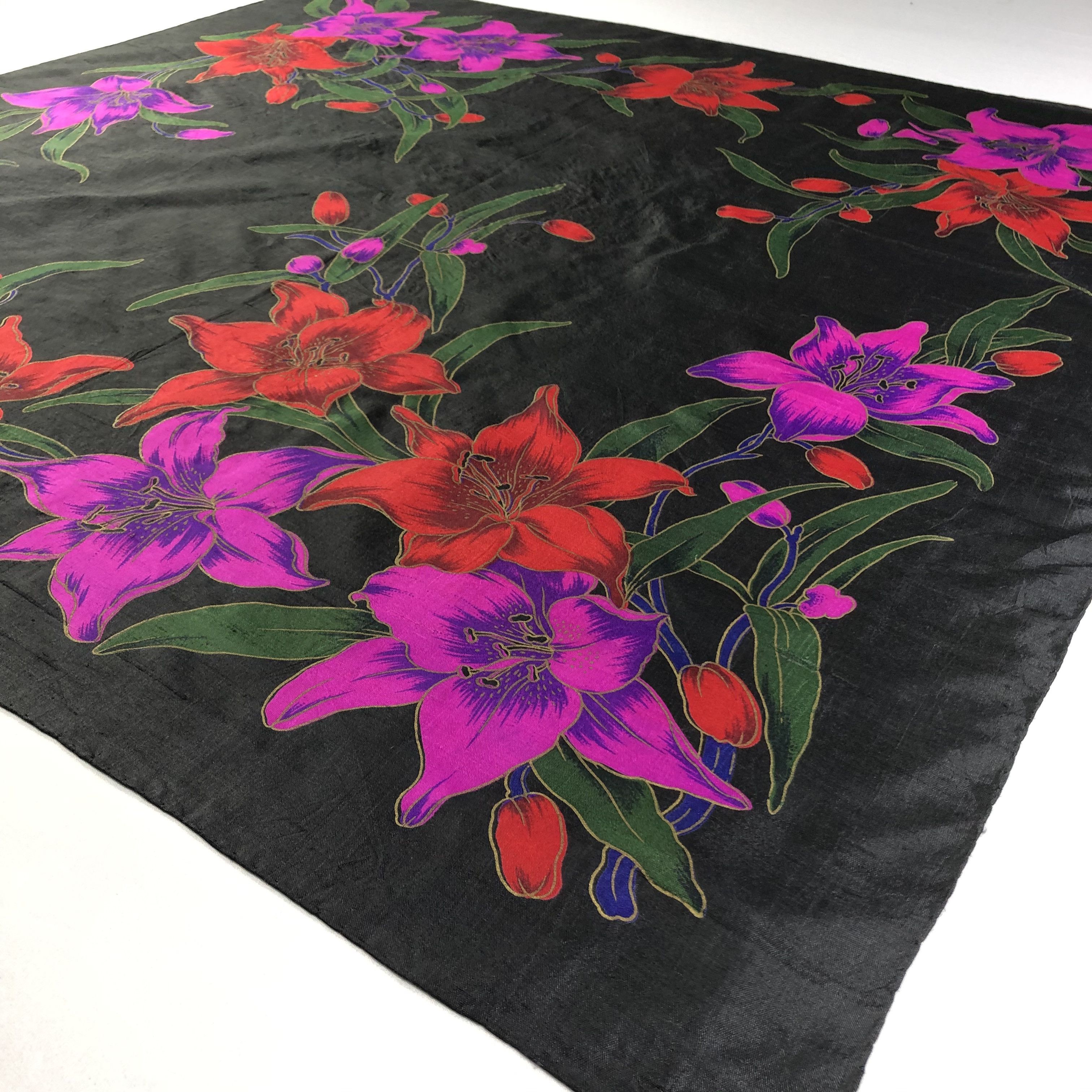 Vintage Vintage Silk Scarf Size ONE SIZE - 3 Thumbnail