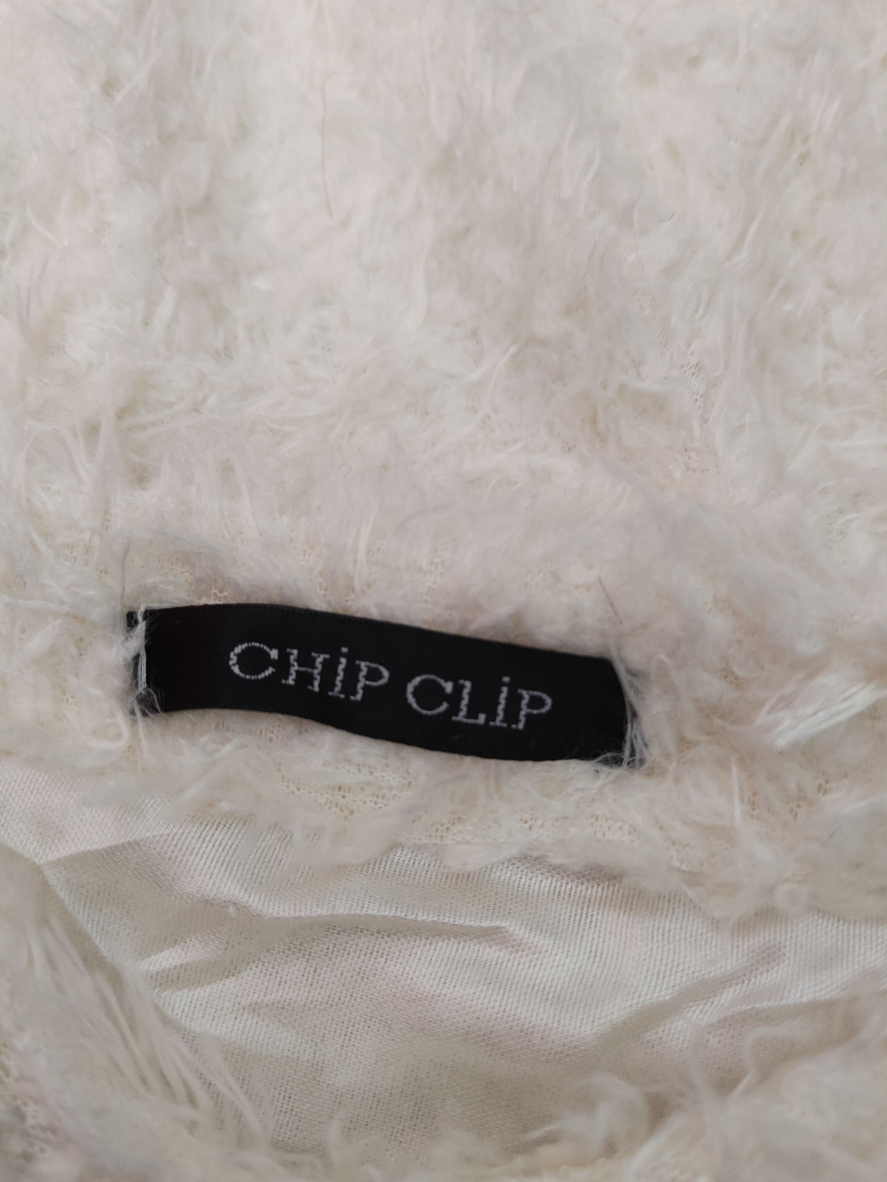 Japanese Brand × Vintage Chip Clip Ivory Shag Shaggy Fur Mohair Knitwear #S191905 Size M / US 6-8 / IT 42-44 - 12 Thumbnail