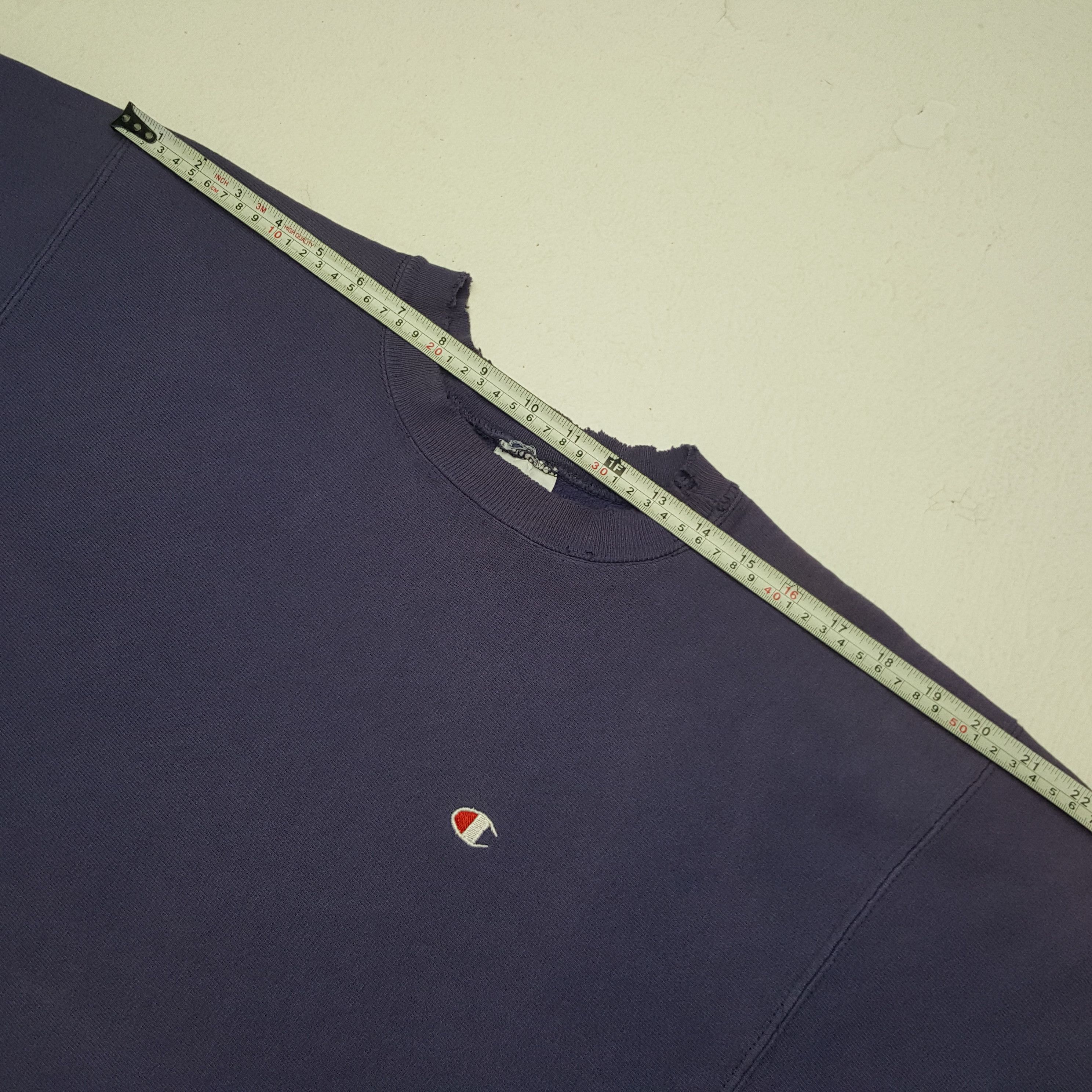 Champion × Vintage Vintage Champion Reverse Weave Distressed Sweatshirt Size US L / EU 52-54 / 3 - 5 Thumbnail