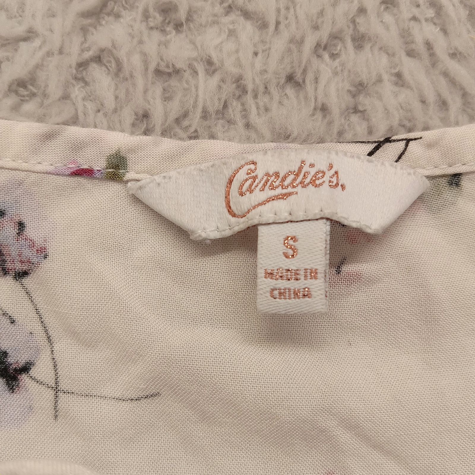 & Other Stories Candie's Blouse S Women's Long Sleeve Floral White Rayon Size S / US 4 / IT 40 - 4 Thumbnail