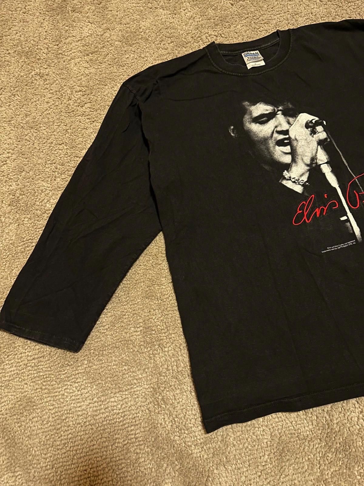 Gildan Band Tees Elvis Presley 2001 00s tee longsleeve t shirt rare Size US XL / EU 56 / 4 - 2 Thumbnail