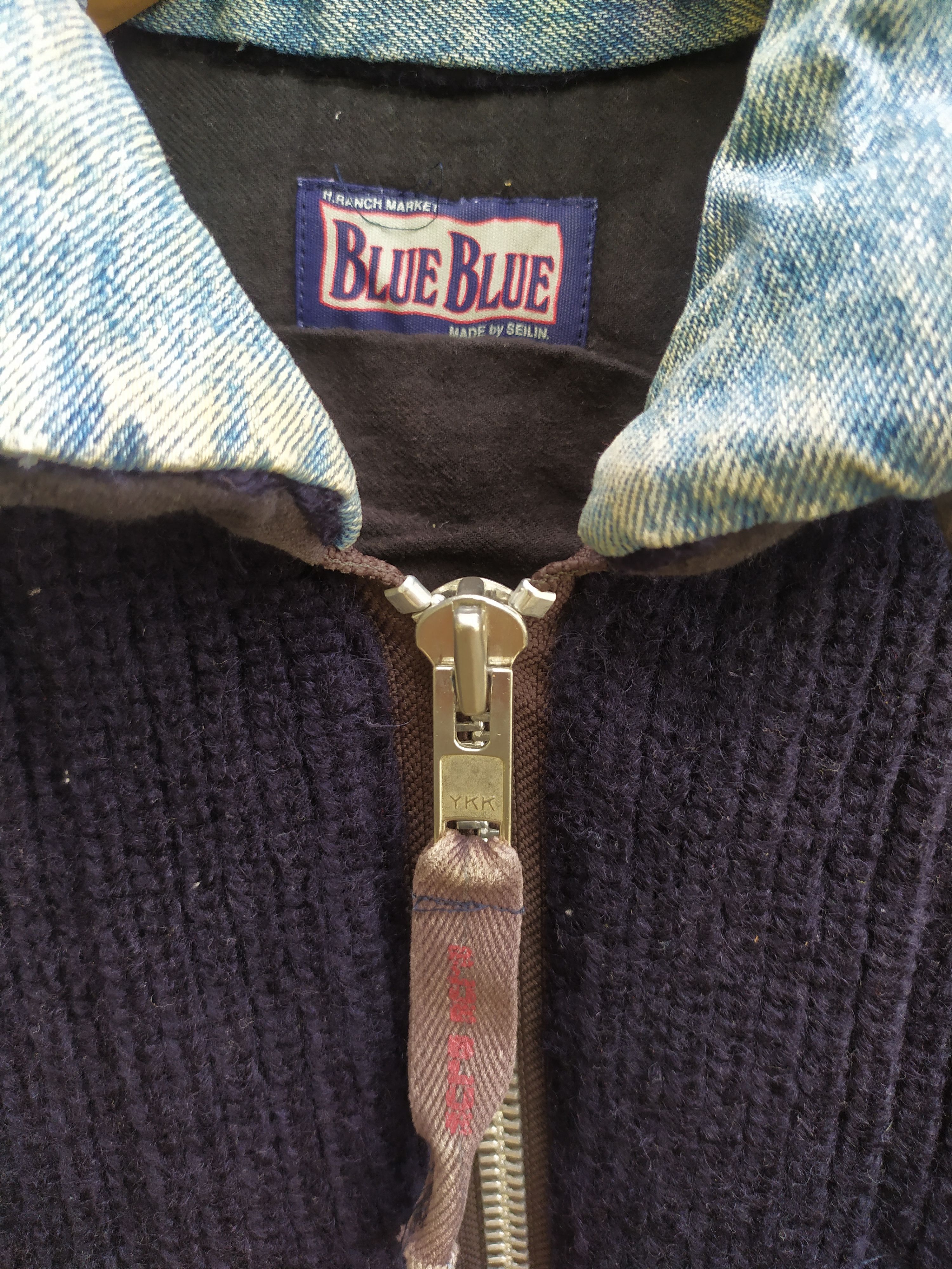 Blue Blue Japan × Japanese Brand Blue Blue Japan Thick Knit Jacket Size US XL / EU 56 / 4 - 6 Thumbnail