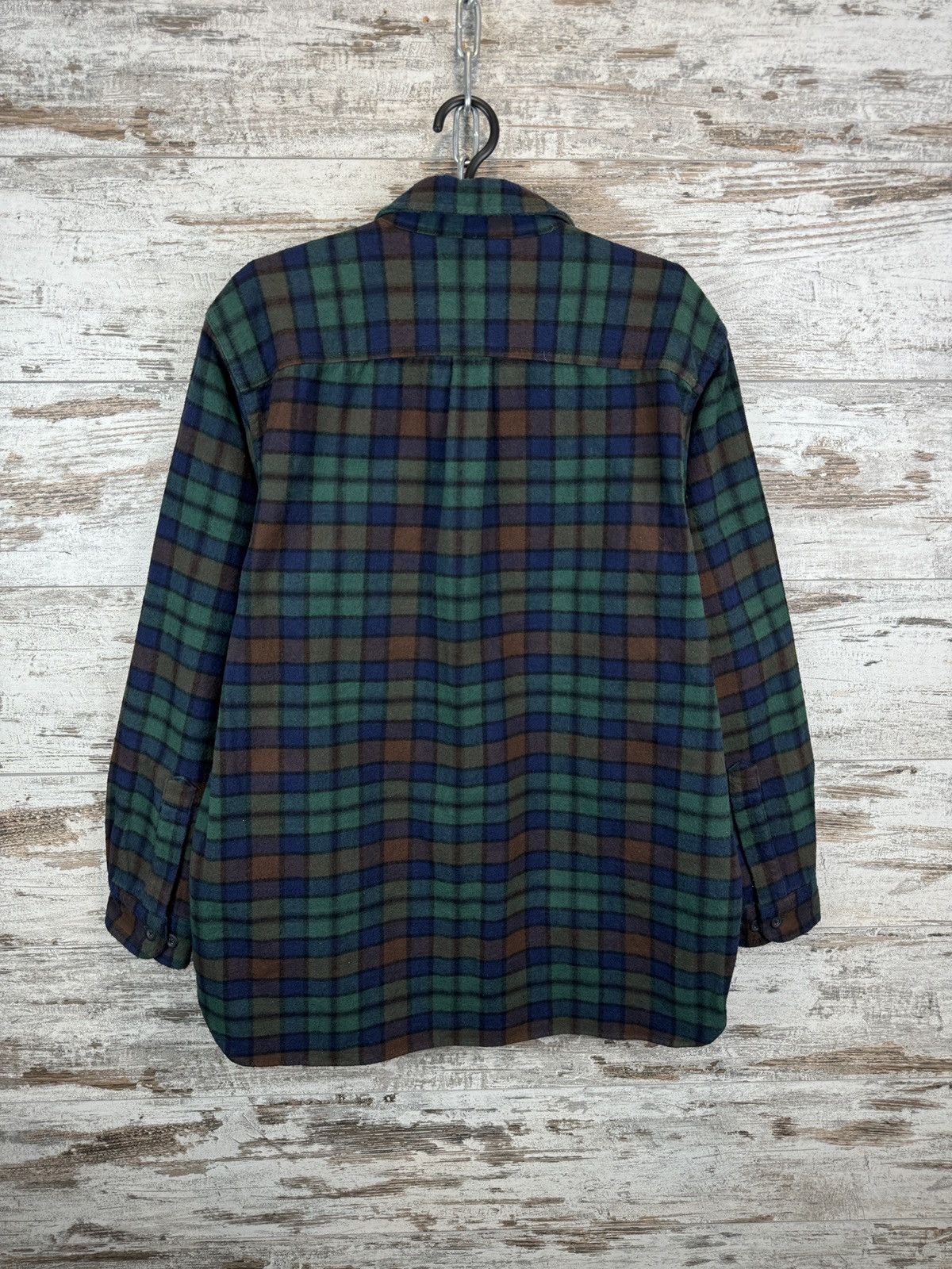 L.L. Bean × Vintage Mens Vintage L.L.Bean Overshirt flannel shirts button up Size US M / EU 48-50 / 2 - 16 Thumbnail