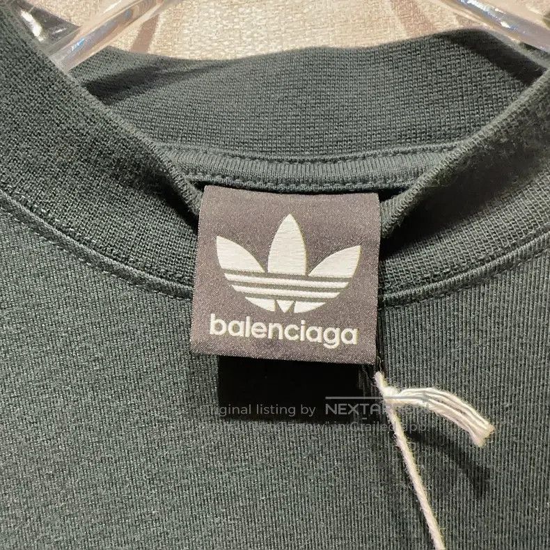 Balenciaga Balenciaga Adidas x Co-branded Black Letter Logo Embroider Size US S / EU 44-46 / 1 - 5 Thumbnail
