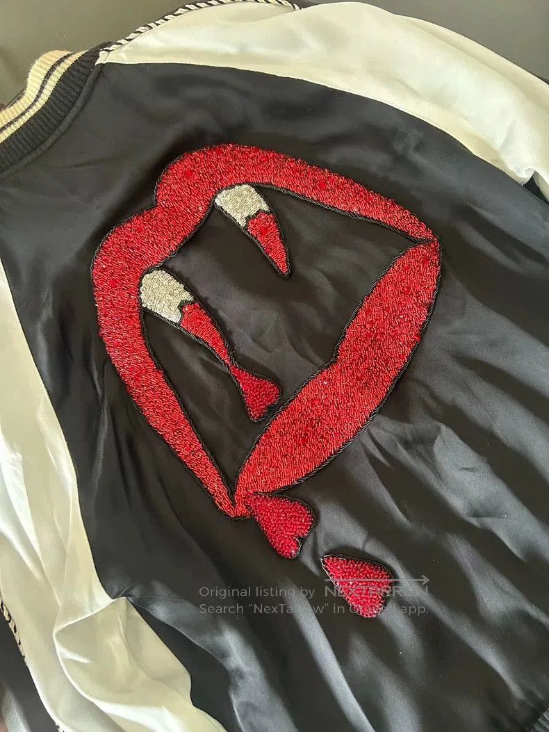 Saint Laurent Paris Saint Laurent Black and White Silk Jacket- Size US L / EU 52-54 / 3 - 3 Thumbnail