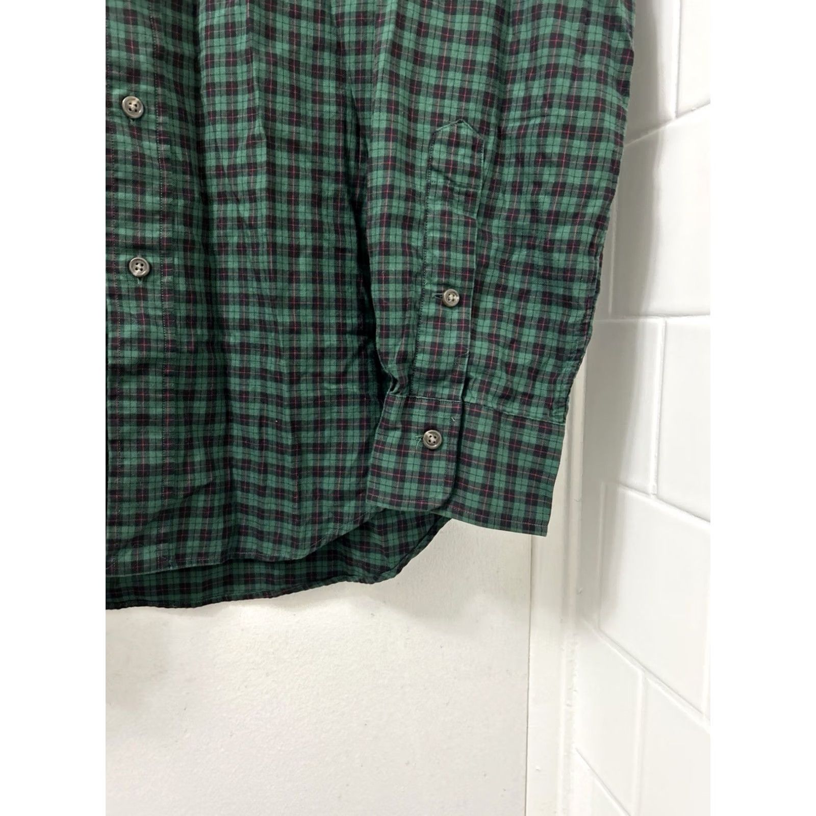 Polo Ralph Lauren Polo Ralph Lauren Shirt Mens M Green Black Plaid Gingham Button-Down L/S Regular Fit, Button Front Size US M / EU 48-50 / 2 - 6 Thumbnail