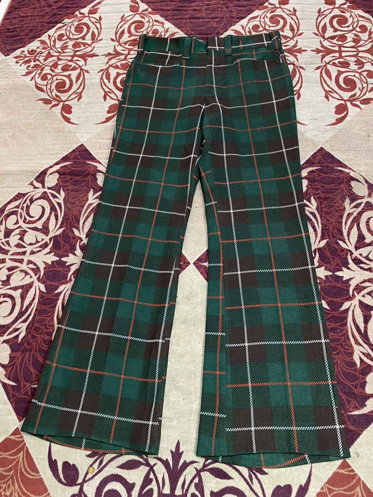 Lee 1970s Lee Plaid Tartan Pants Size US 30 / EU 46 - 2 Thumbnail