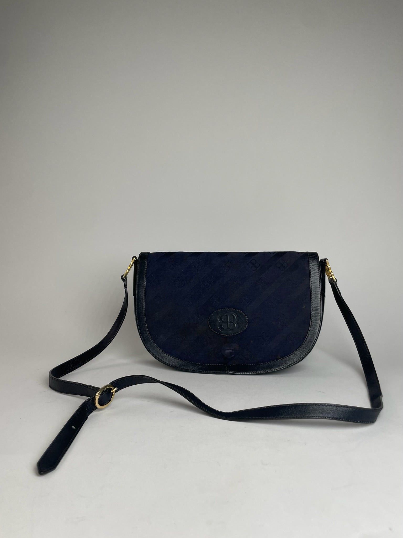 Balenciaga Vintage Monogram Bag Navy Black Size ONE SIZE - 1 Thumbnail