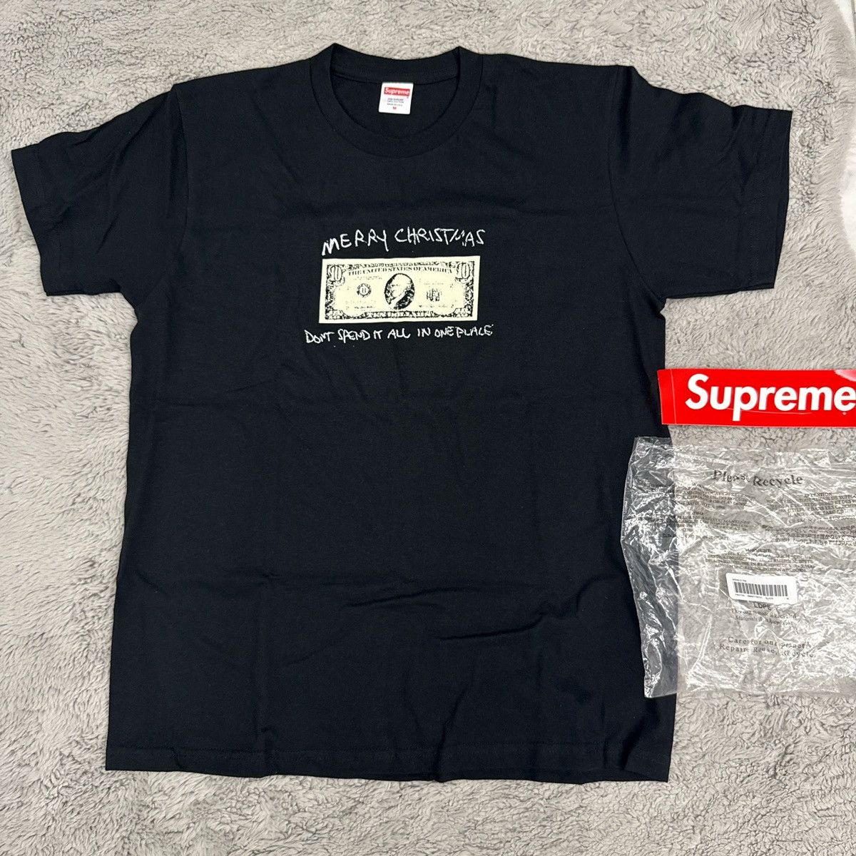 Supreme Supreme “Spend It” Tee FW21 Size US M / EU 48-50 / 2 - 2 Thumbnail