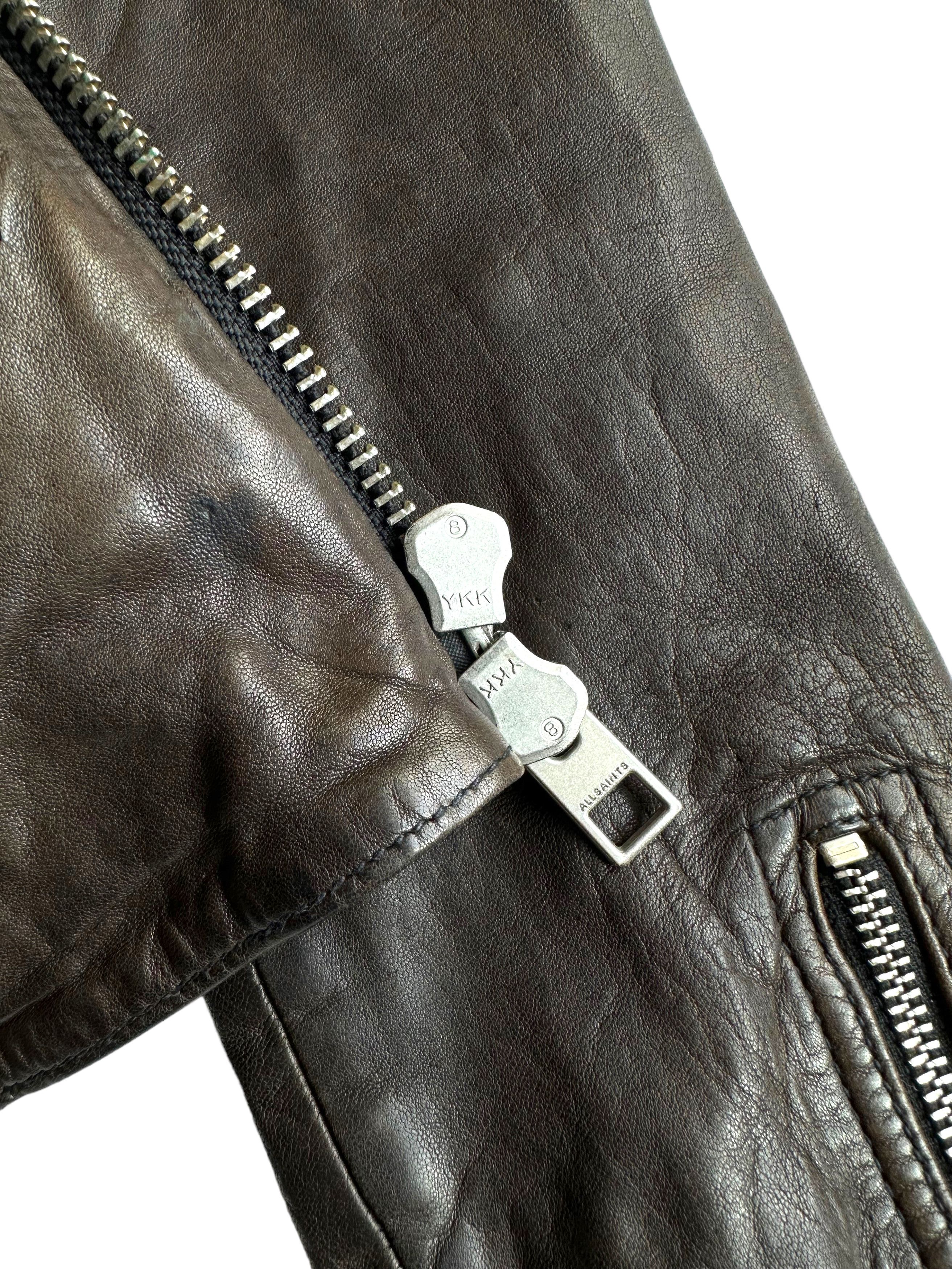 Allsaints Allsaints Conroy Leather Biker Jacket US4 Size S / US 4 / IT 40 - 7 Thumbnail