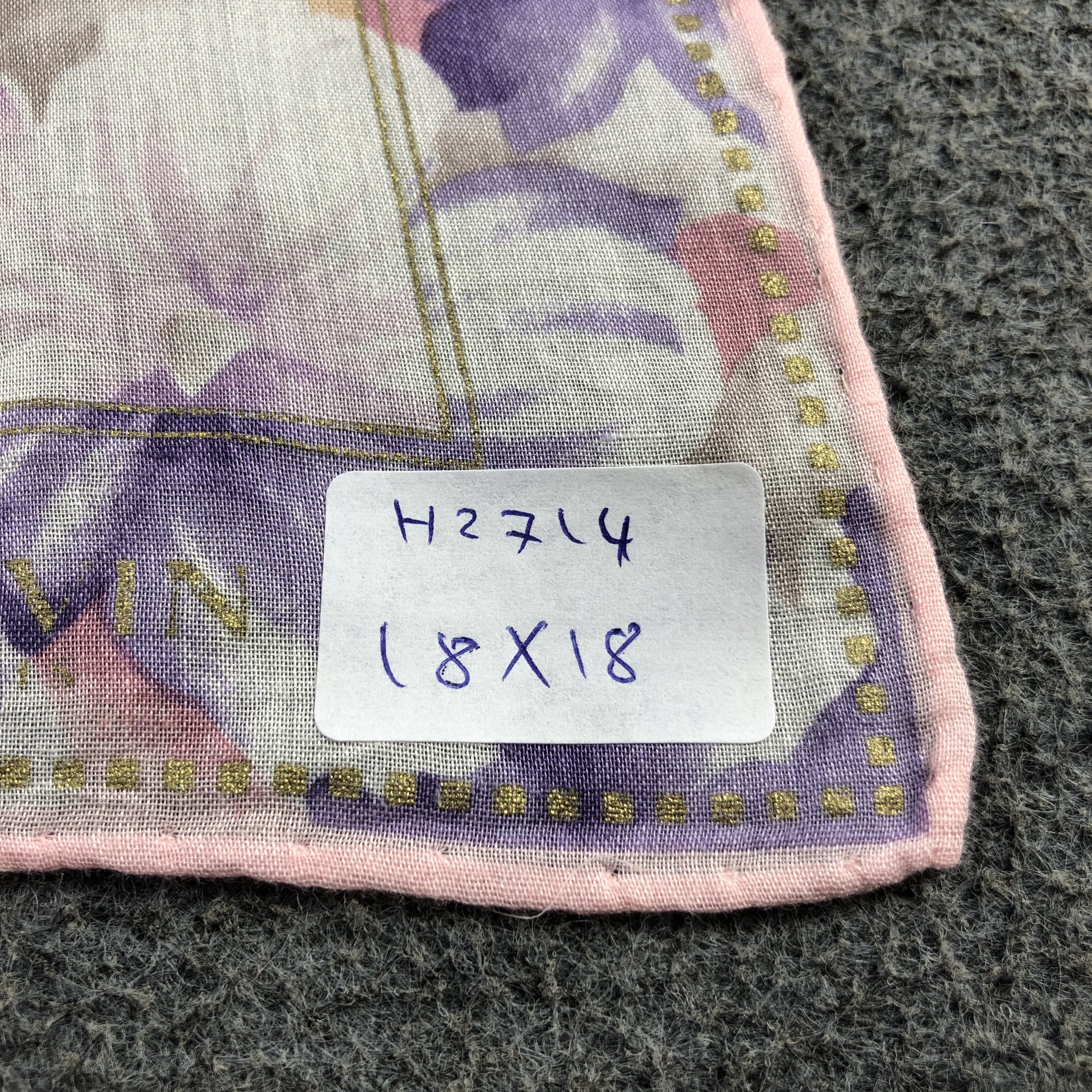 Lanvin × Vintage Lanvin Handkerchief Neckerchief Bandana H2714 Size ONE SIZE - 6 Thumbnail