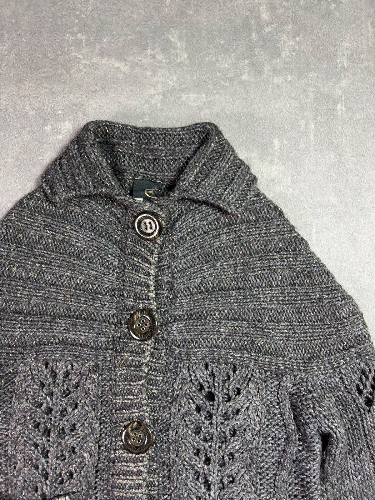 Just Cavalli 00s Just Cavalli Wool Heavy Metallic Fades Cardigan Knit 42 Size M / US 6-8 / IT 42-44 - 4 Thumbnail