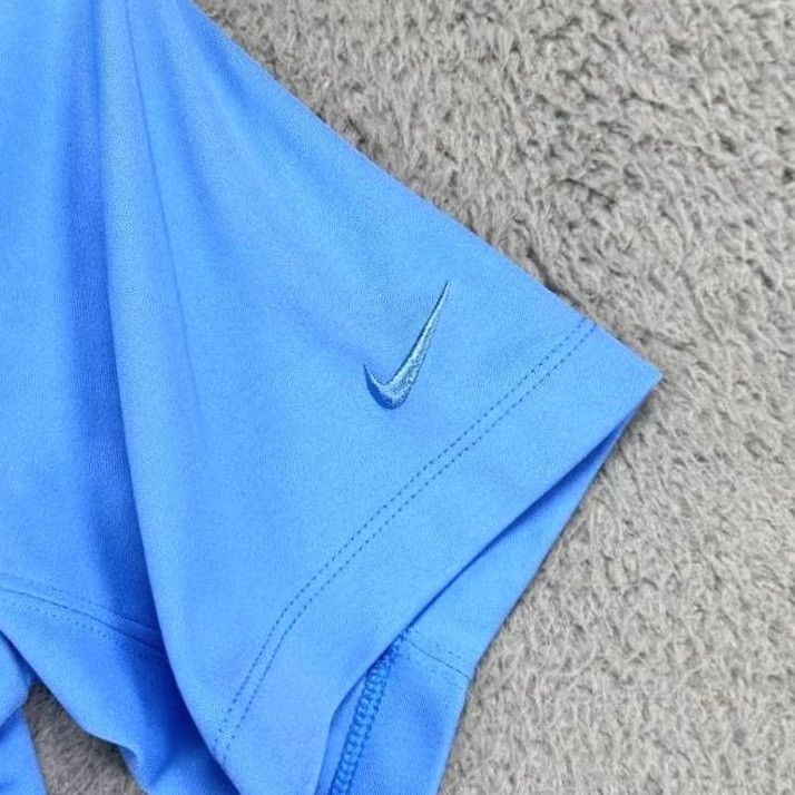 Nike Nike Golf Polo Shirt Mens Large Blue Dri-FIT Swoosh Golfing Short Sleeve Polo Shirt 100% Polyester Breathable Easy Care Lightweight Collared Rugby Size US L / EU 52-54 / 3 - 6 Thumbnail