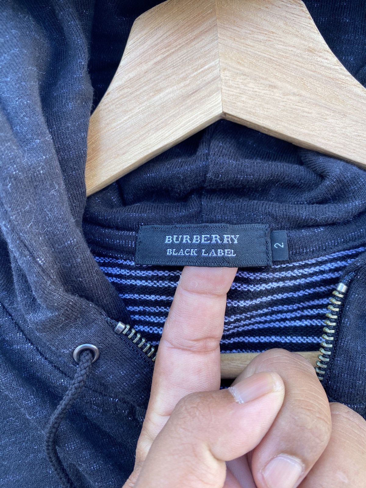 Burberry Rare Vintage Burberry Black Label 3/4 Sleeves Zip Up Sweater Size US S / EU 44-46 / 1 - 9 Thumbnail