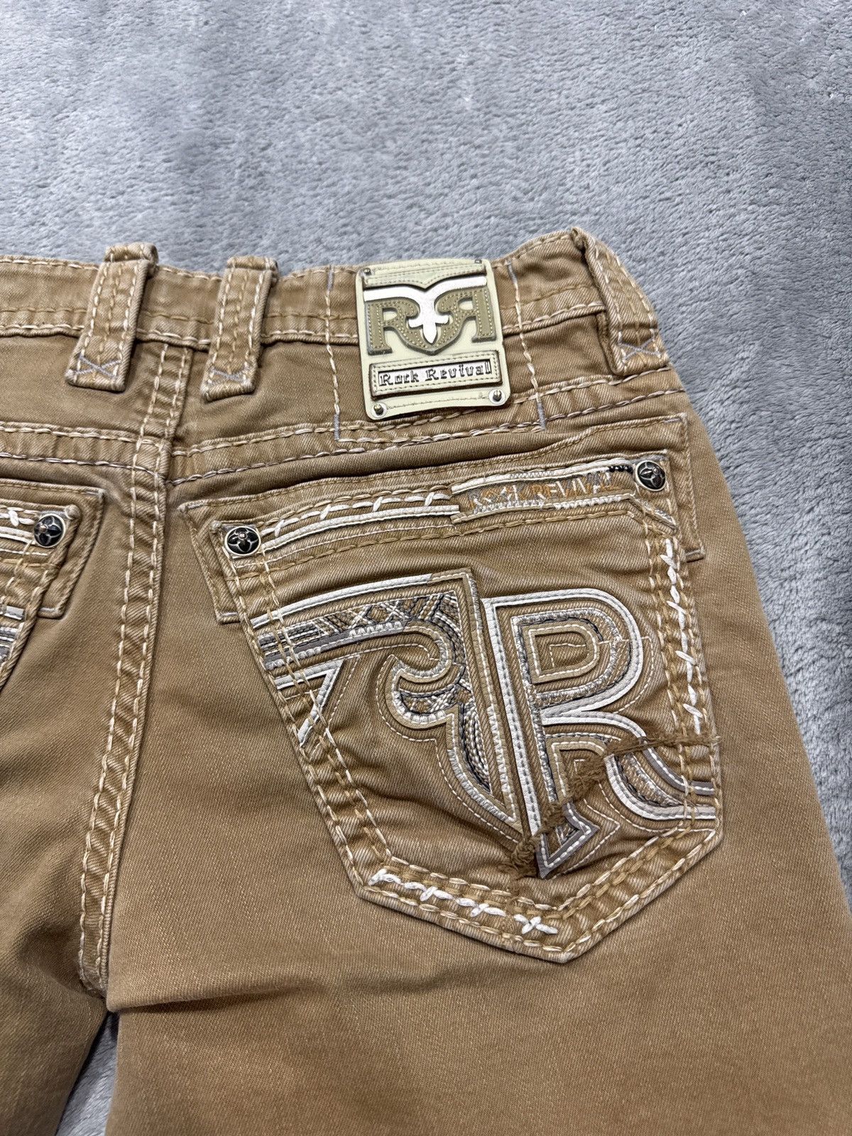 Rock Revival Beige/Brown Rock revival jeans 31/32 Size US 31 - 5 Thumbnail
