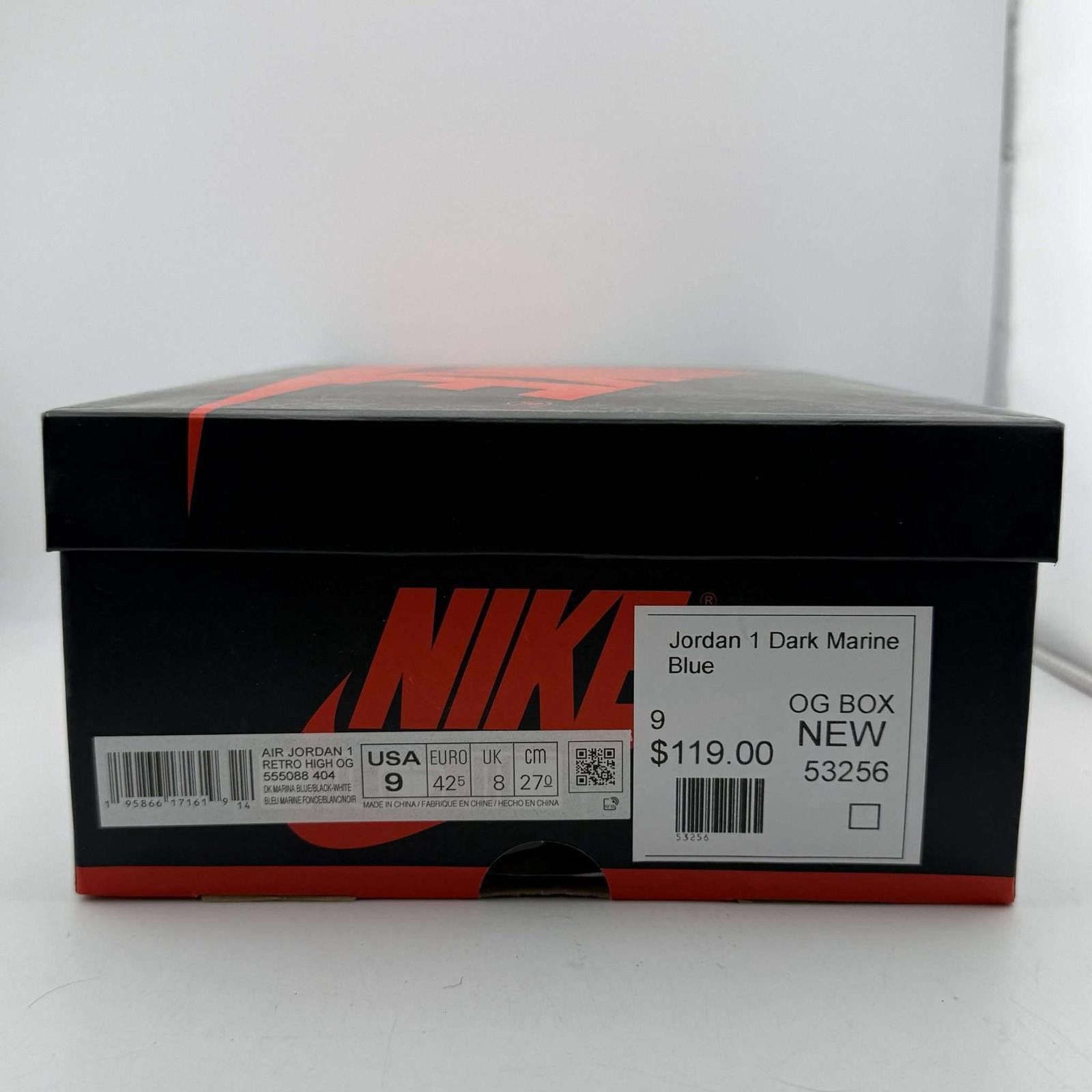Nike Nike Air Jordan 1 Dark Marina Blue US 9 New with Box 555088 Size US 9 / EU 42 - 7 Thumbnail