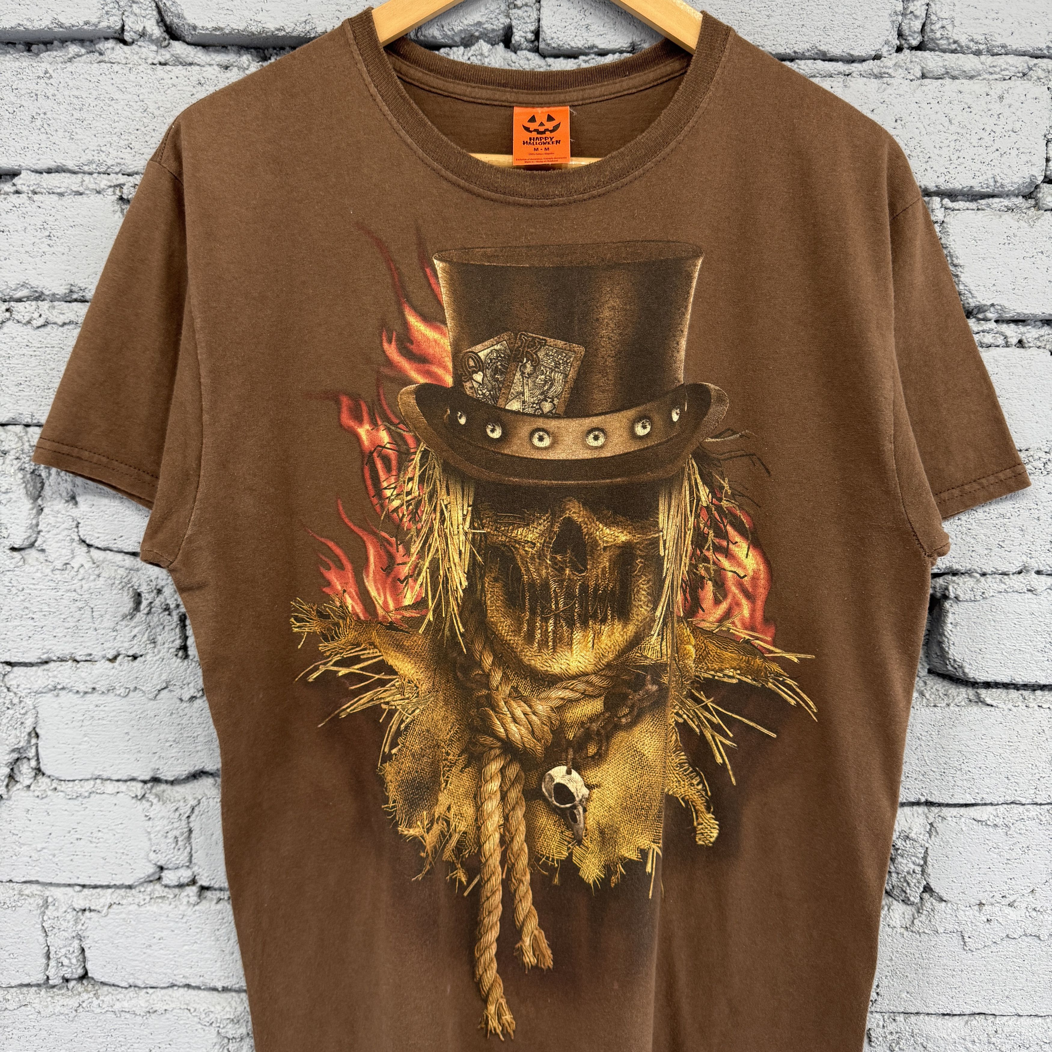 Vintage Rare Vintage Halloween Skeleton Scary Tshirt Size US M / EU 48-50 / 2 - 3 Thumbnail