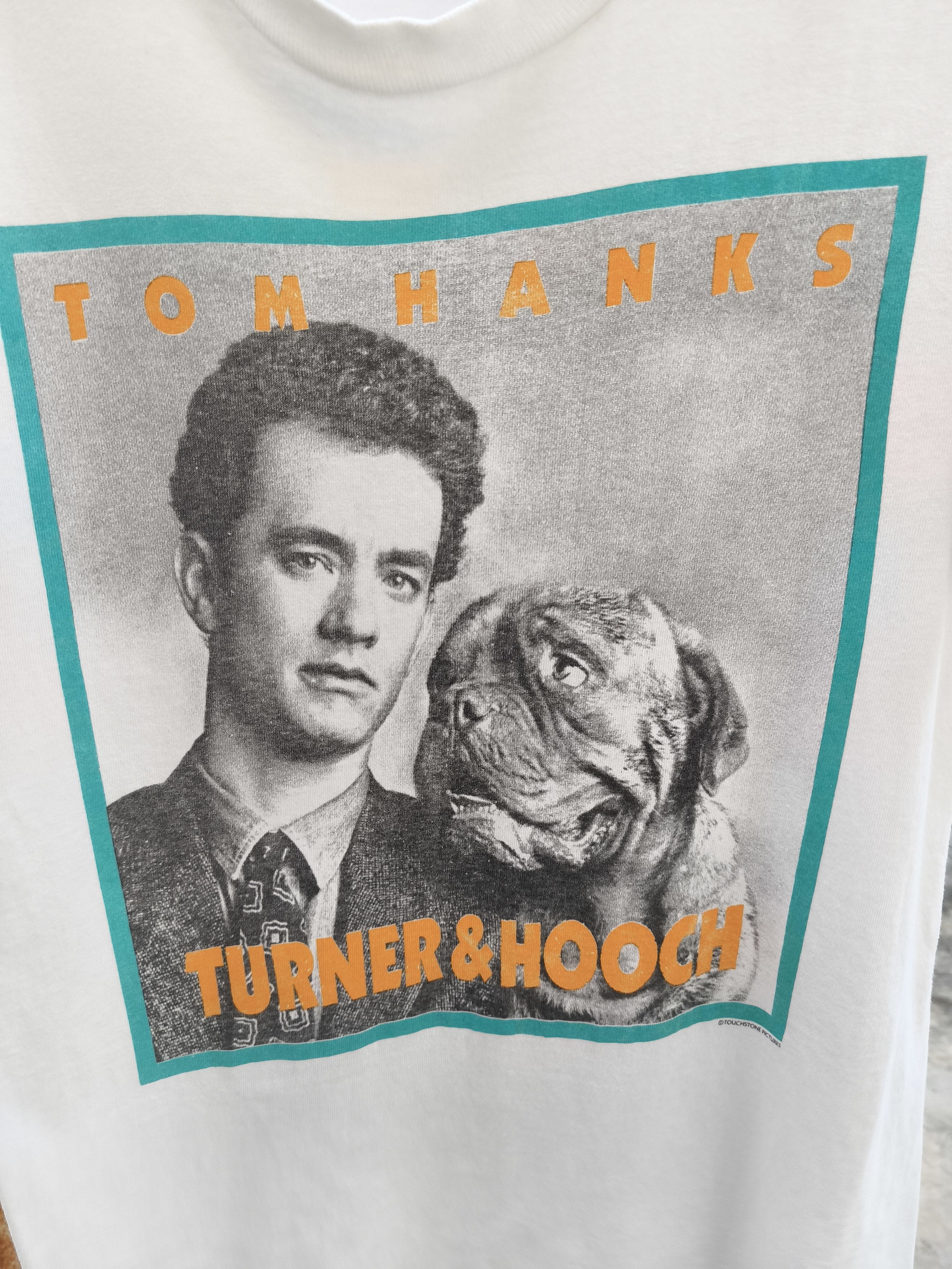 Vintage 🔥 Vtg1989 Vintage Turner & Hooch t shirt Movies Tom Hanks Size US M / EU 48-50 / 2 - 3 Thumbnail