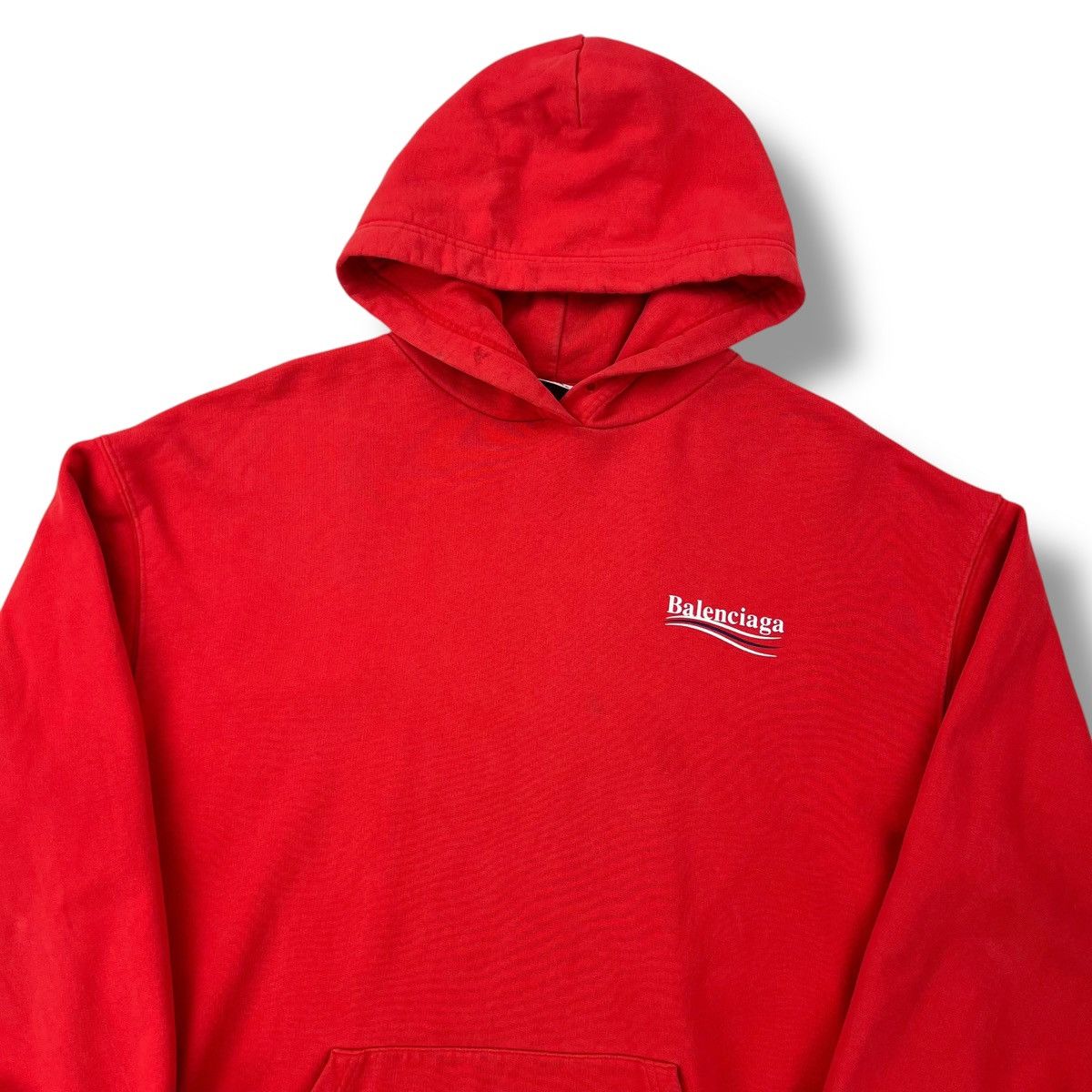Balenciaga Balenciaga Campaign Logo Red Hoodie Size US M / EU 48-50 / 2 - 1 Thumbnail