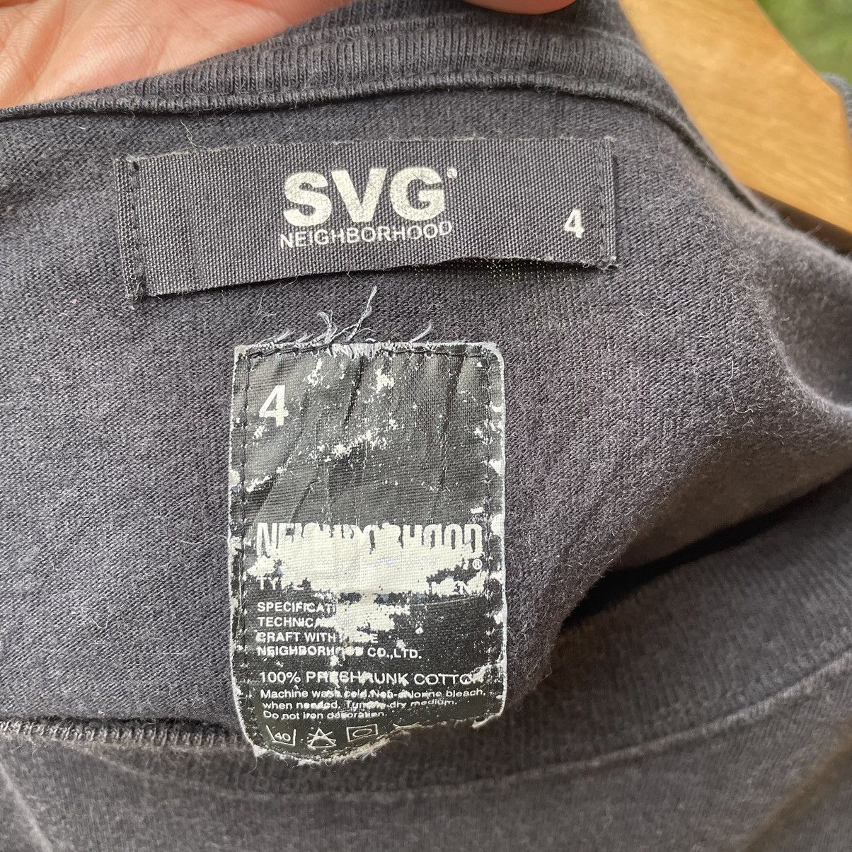 Japanese Brand × Neighborhood × Vintage 🔥🇯🇵Neighborhood X Savage Big Logo Design Sun Faded Tee Size US L / EU 52-54 / 3 - 12 Thumbnail