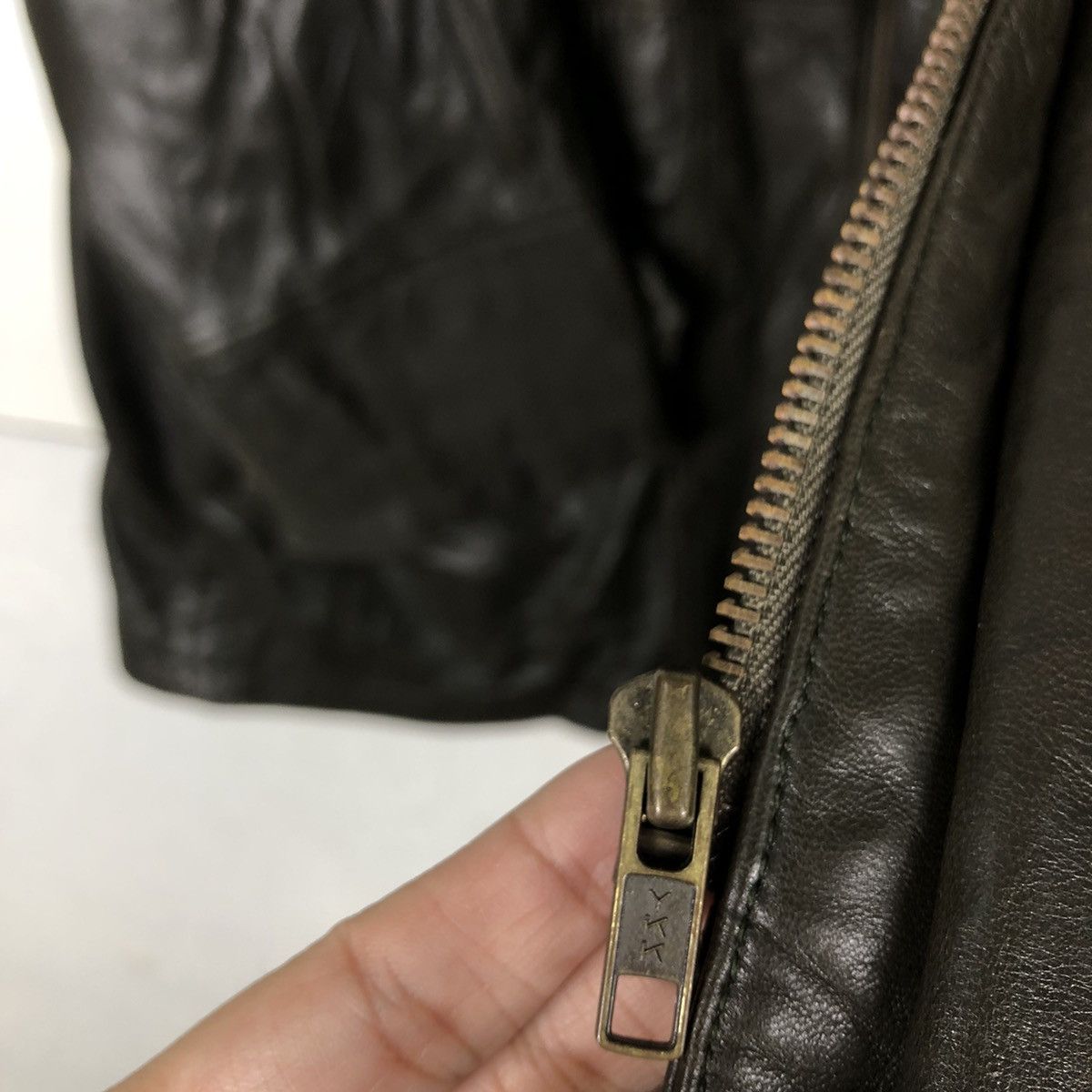 Japanese Brand 🔥Vtg Leather Jacket Biker Bondage Cargo Issey Miyake Japan Size US L / EU 52-54 / 3 - 15 Thumbnail