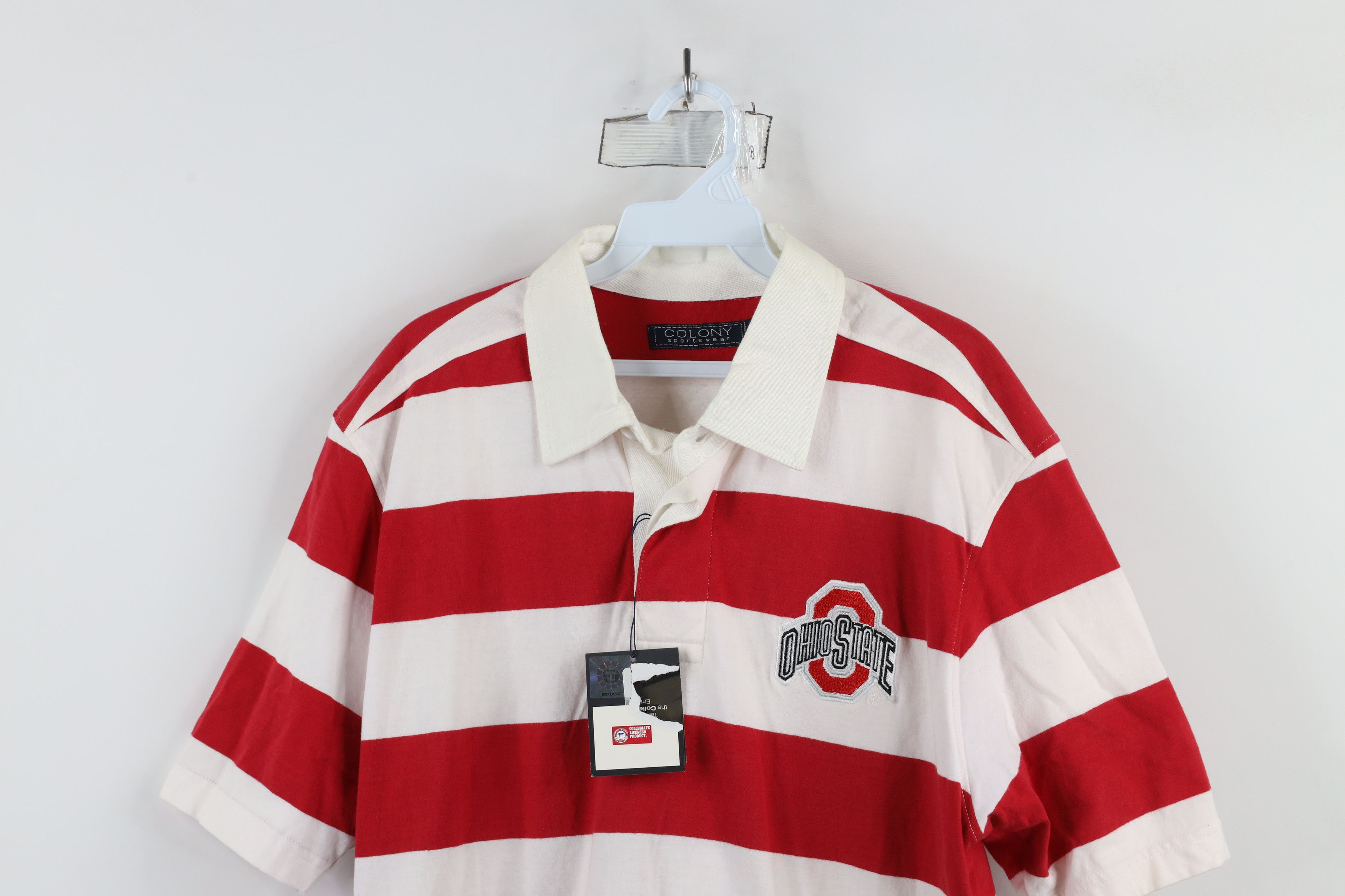 Vintage Deadstock Vintage 90s Spell Ohio State University Rugby Polo Size US M / EU 48-50 / 2 - 2 Thumbnail